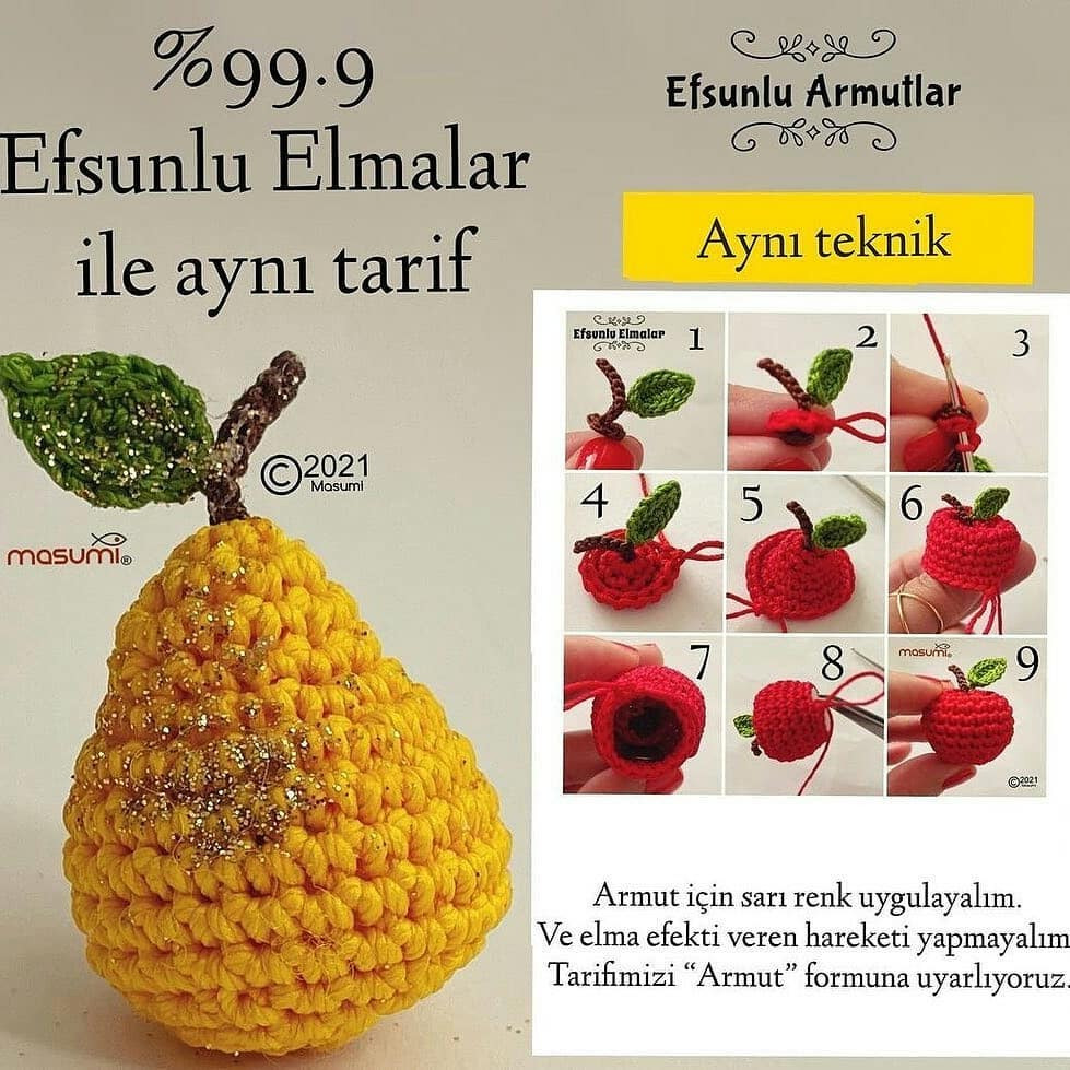 Efsunlu Armutlar: Tığ İşi Harikalar Yaratın