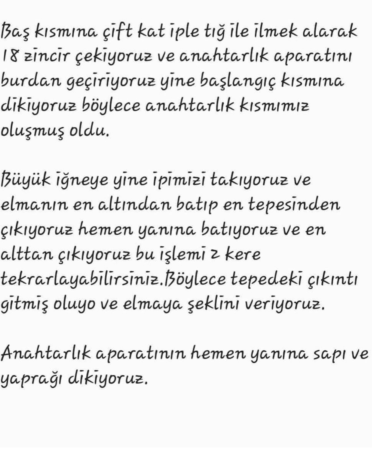 Elma Şeklinde Sevimli Anahtarlık Móc Yöntemi
