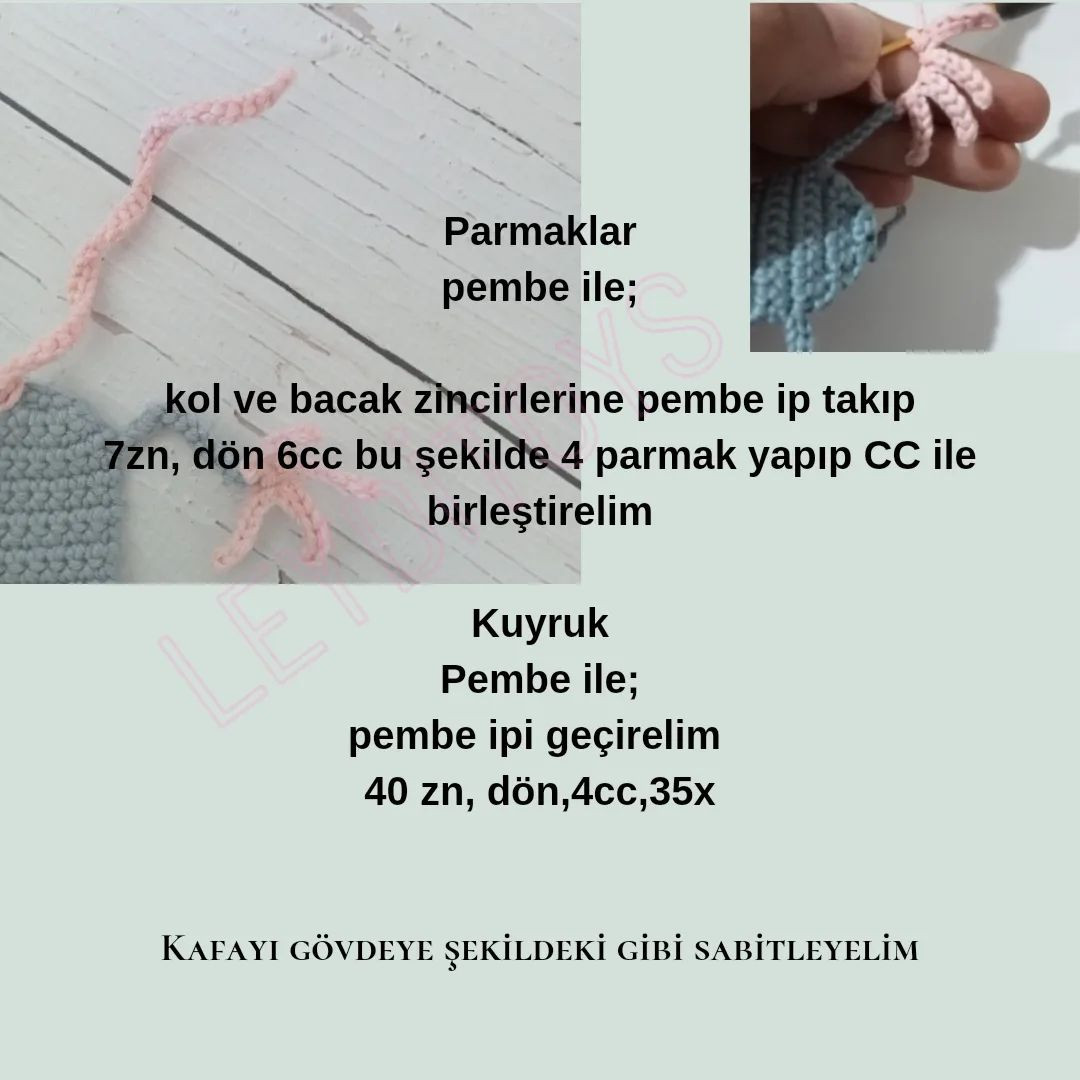 Fare Şeklinde Örgü Kitap Ayracı Yapımı - Ücretsiz Tarif