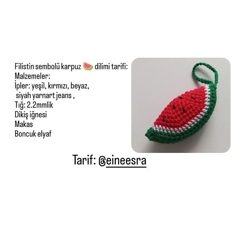 Filistin Bayrağının Sembolü Olan Karpuz Móc Len Tarifi