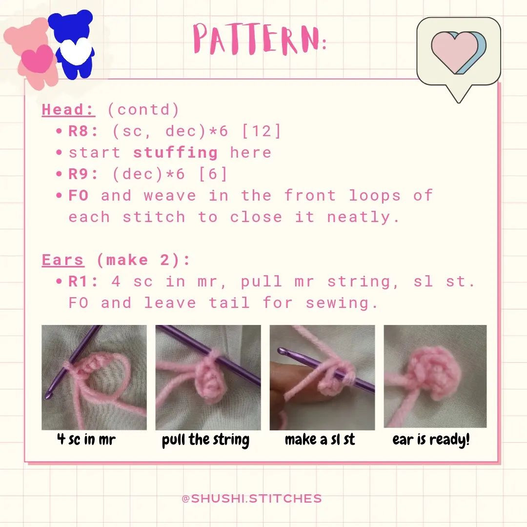 Free Crochet Pattern: Adorable Couple Bear Keychains