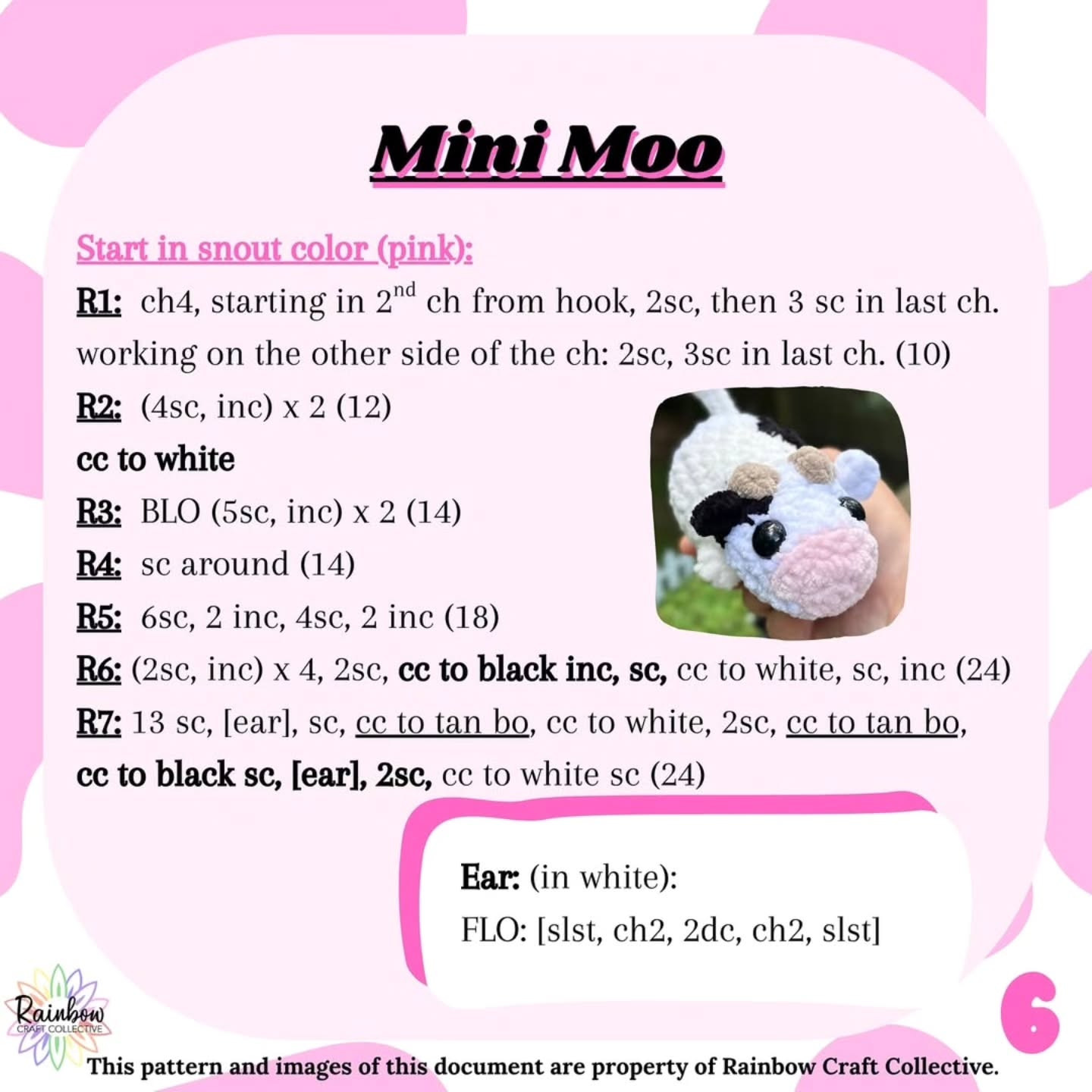 "Free Crochet Pattern: Adorable Mini Moo Cows for Crafting Fun"