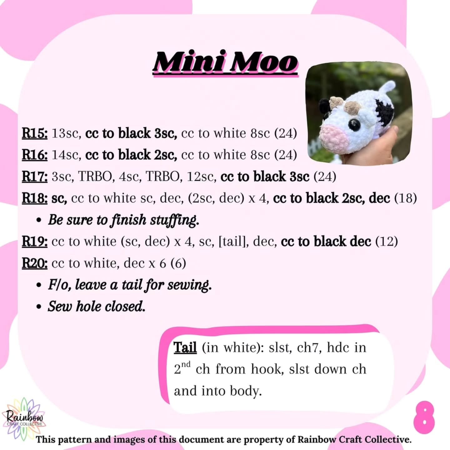 "Free Crochet Pattern: Adorable Mini Moo Cows for Crafting Fun"