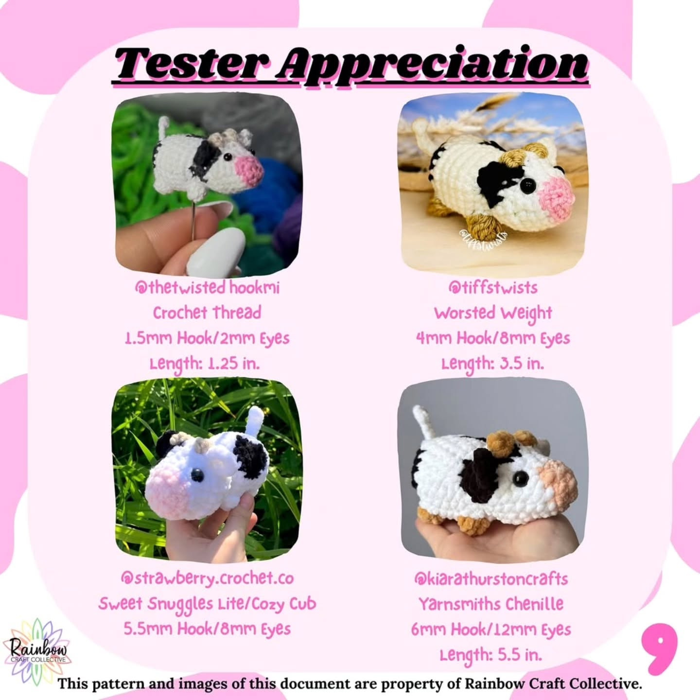 "Free Crochet Pattern: Adorable Mini Moo Cows for Crafting Fun"
