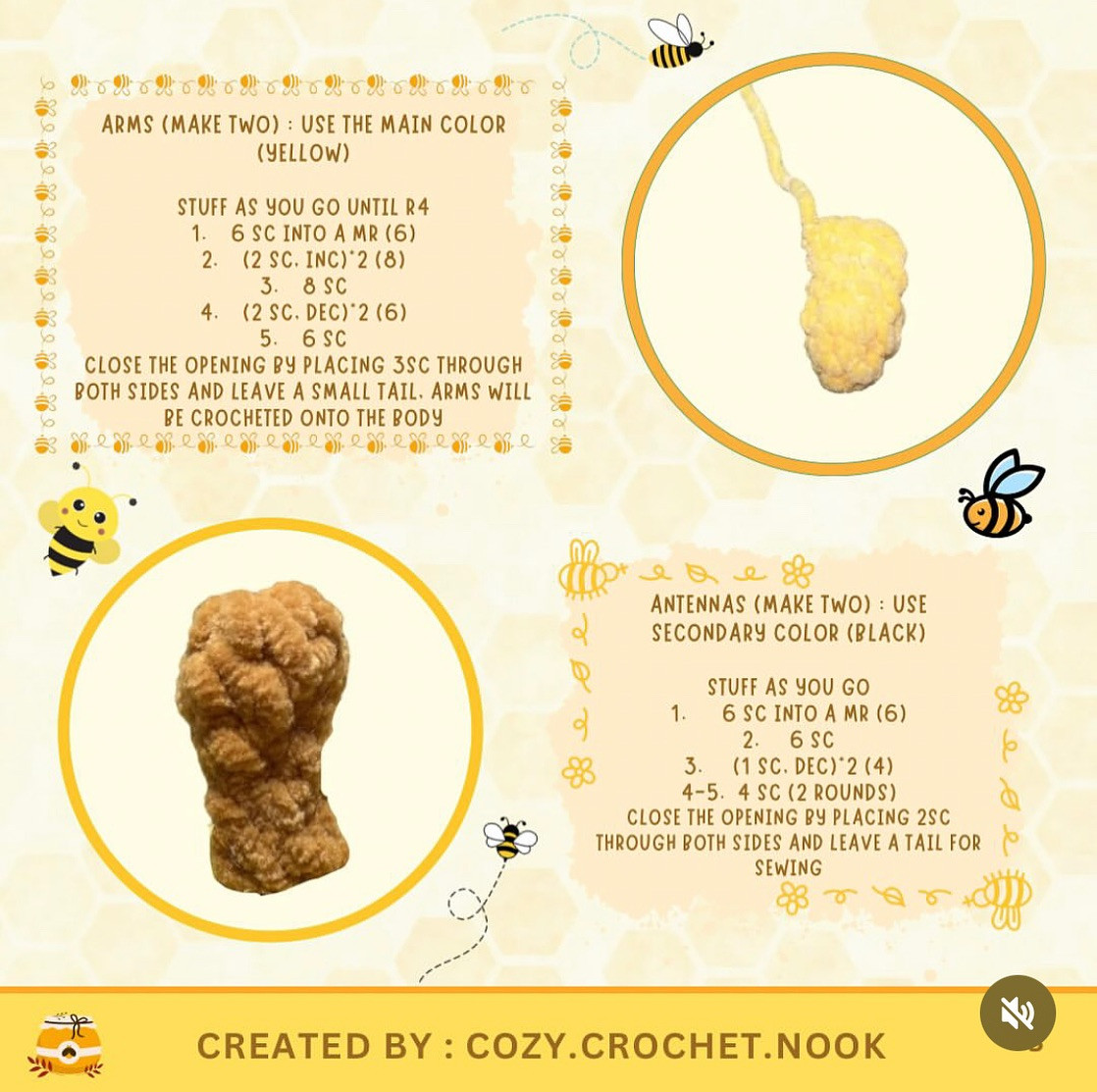 Free Crochet Pattern: Betty the Bee Amigurumi