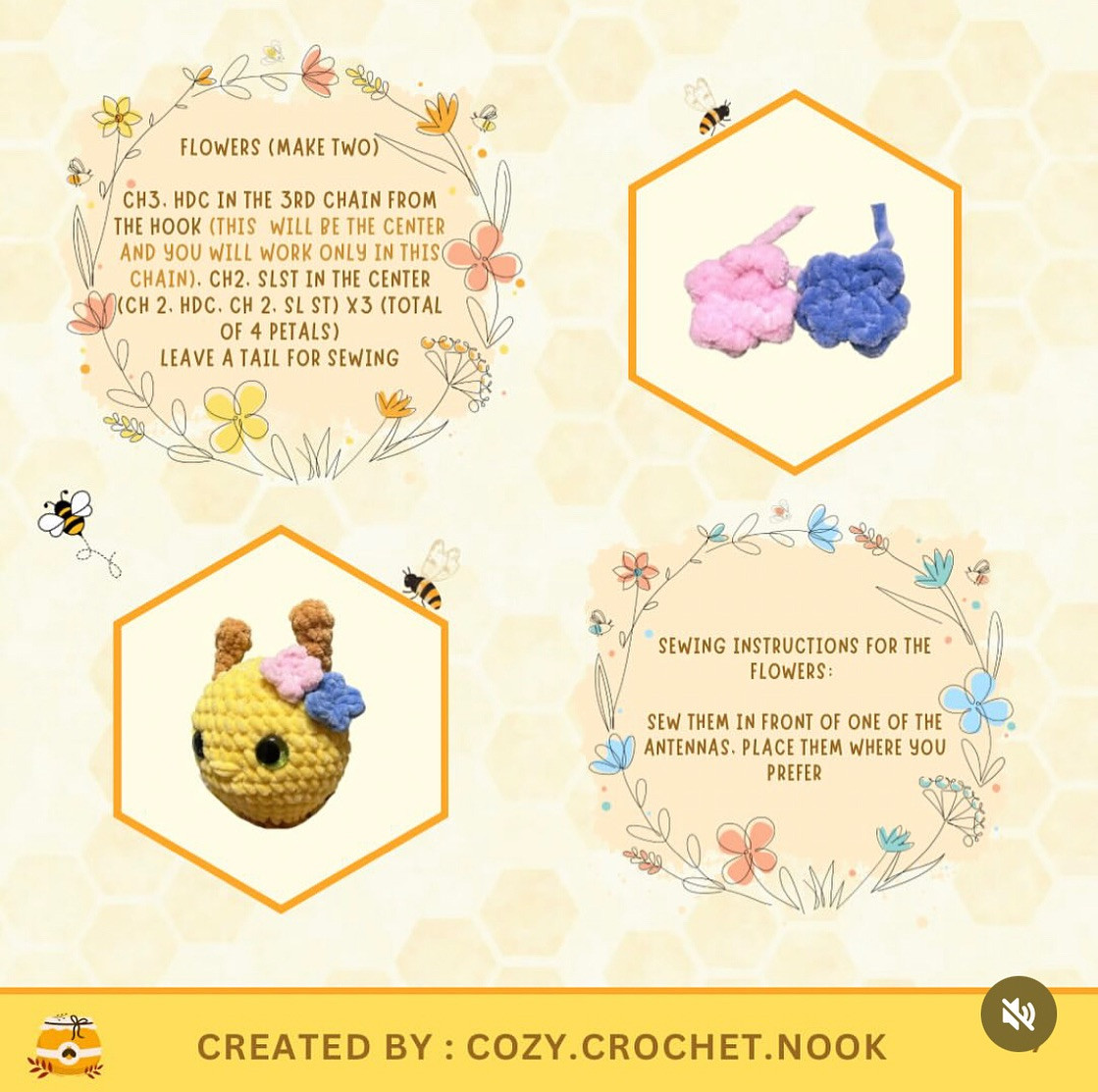 Free Crochet Pattern: Betty the Bee Amigurumi