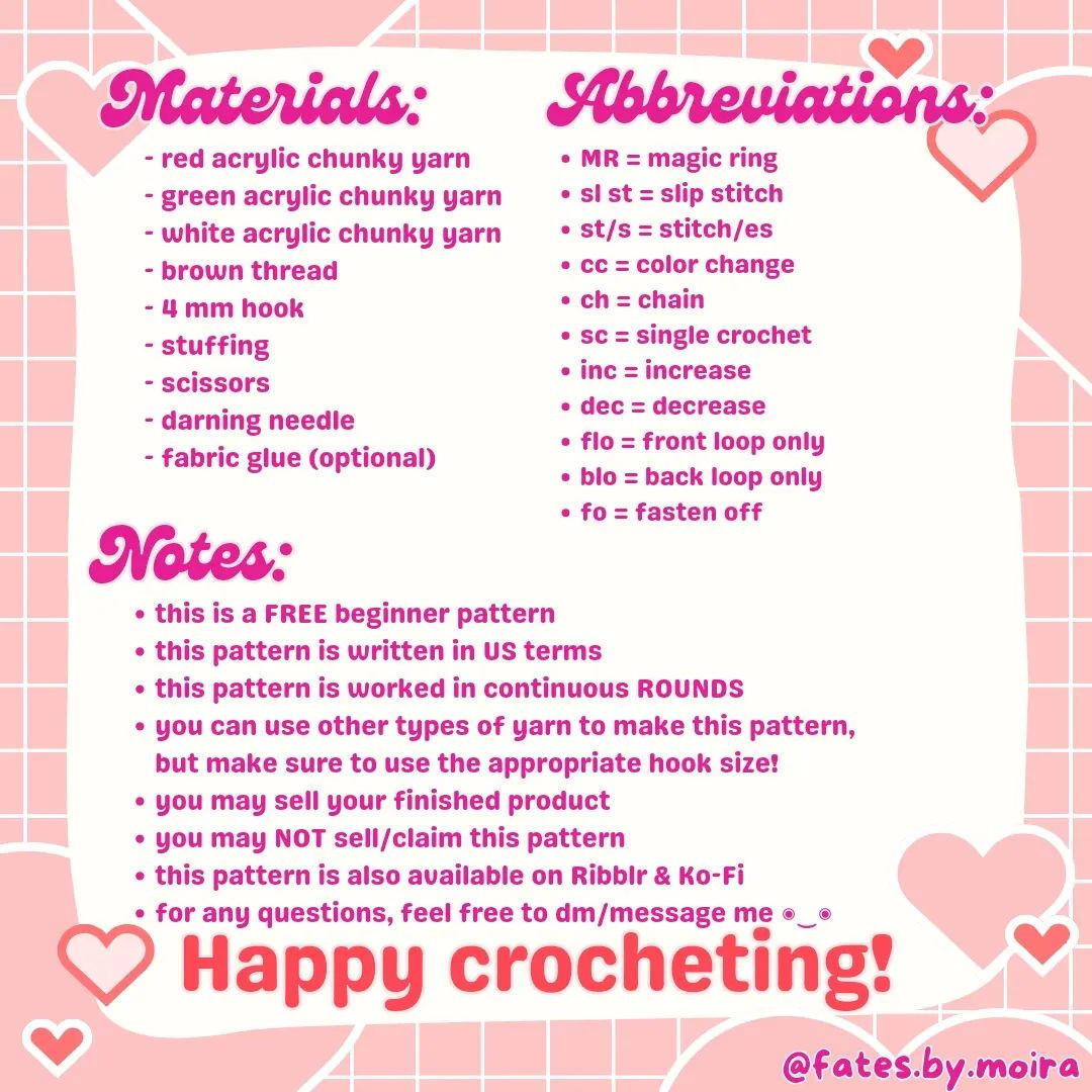Free Crochet Pattern: Chocolate Strawberry Amigurumi Design