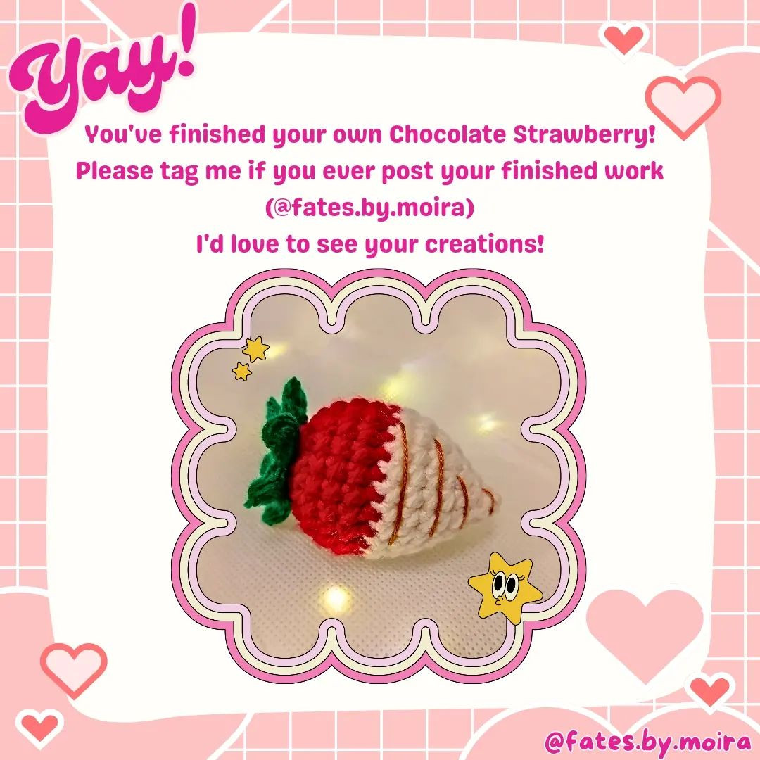 Free Crochet Pattern: Chocolate Strawberry Amigurumi Design