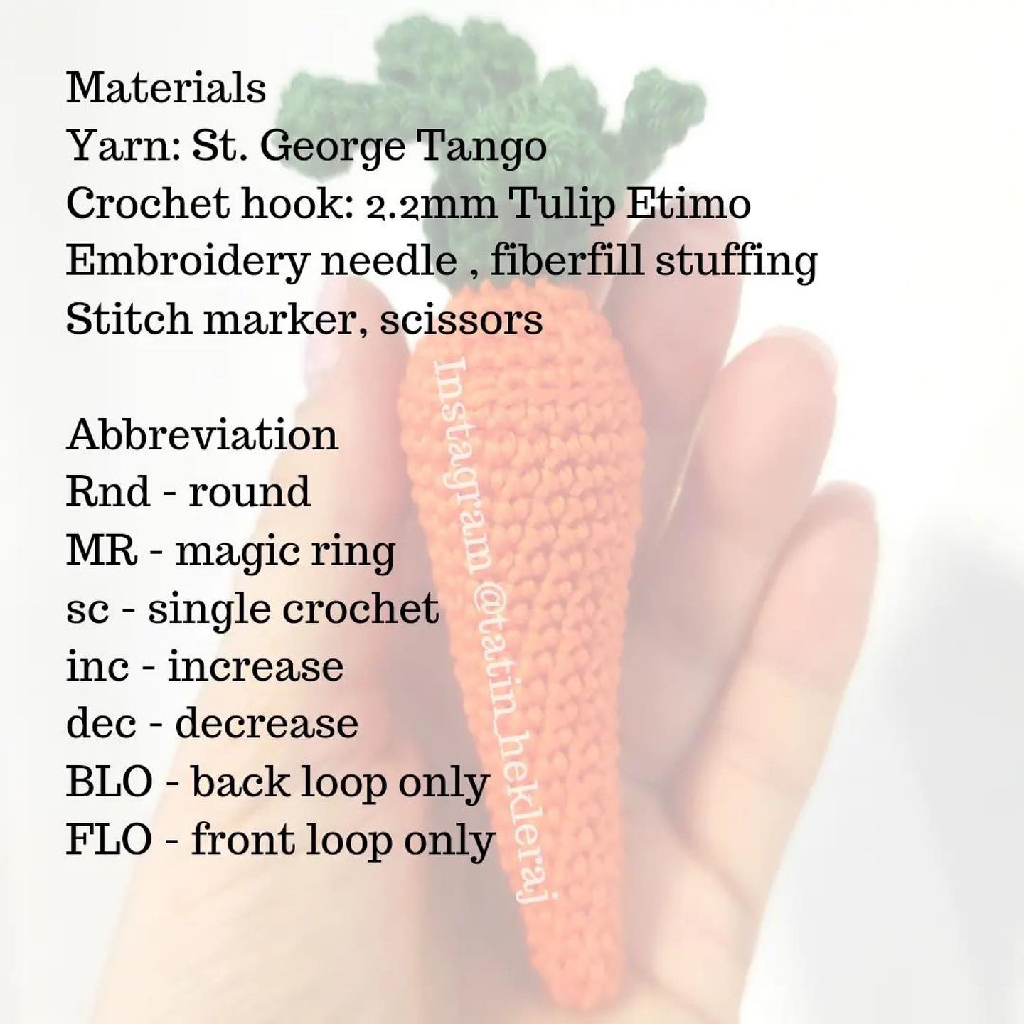 Free Crochet Pattern: Create Your Own Amigurumi Carrot