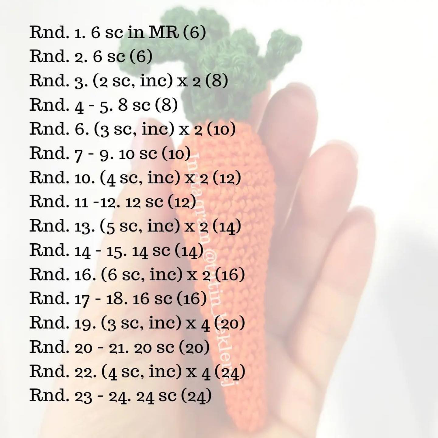 Free Crochet Pattern: Create Your Own Amigurumi Carrot