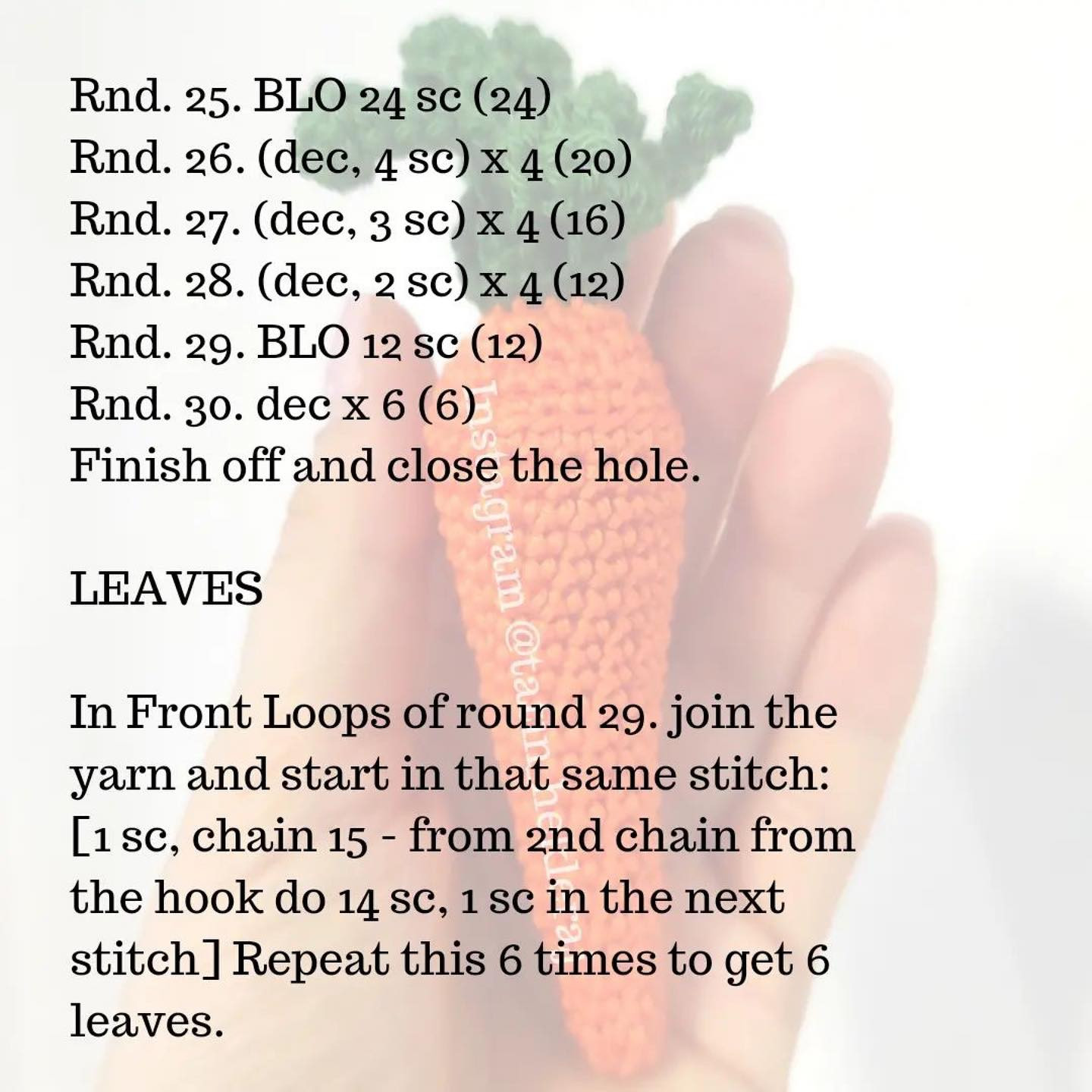 Free Crochet Pattern: Create Your Own Amigurumi Carrot