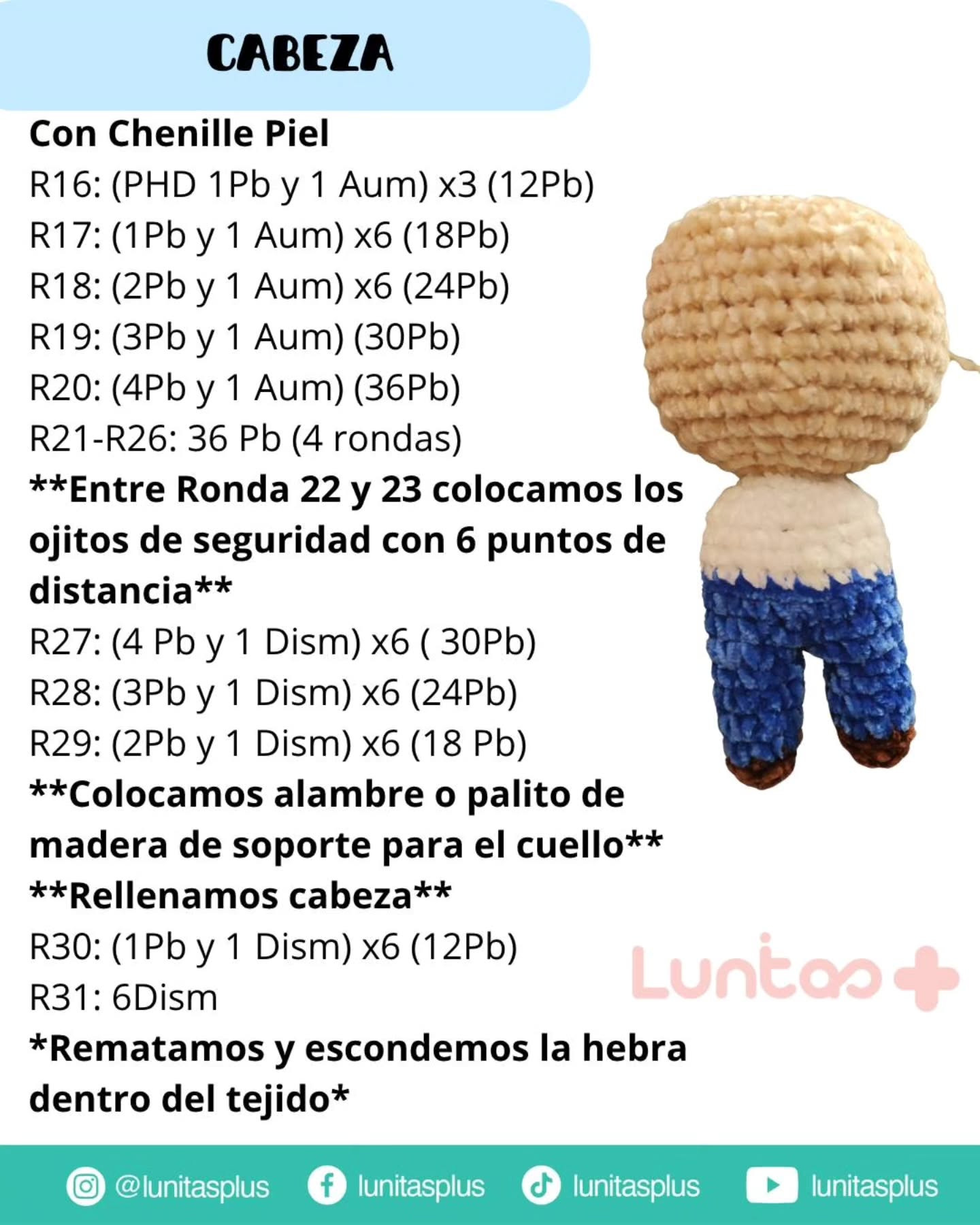 Free Crochet Pattern: Cute Amigurumi Doll with Hat