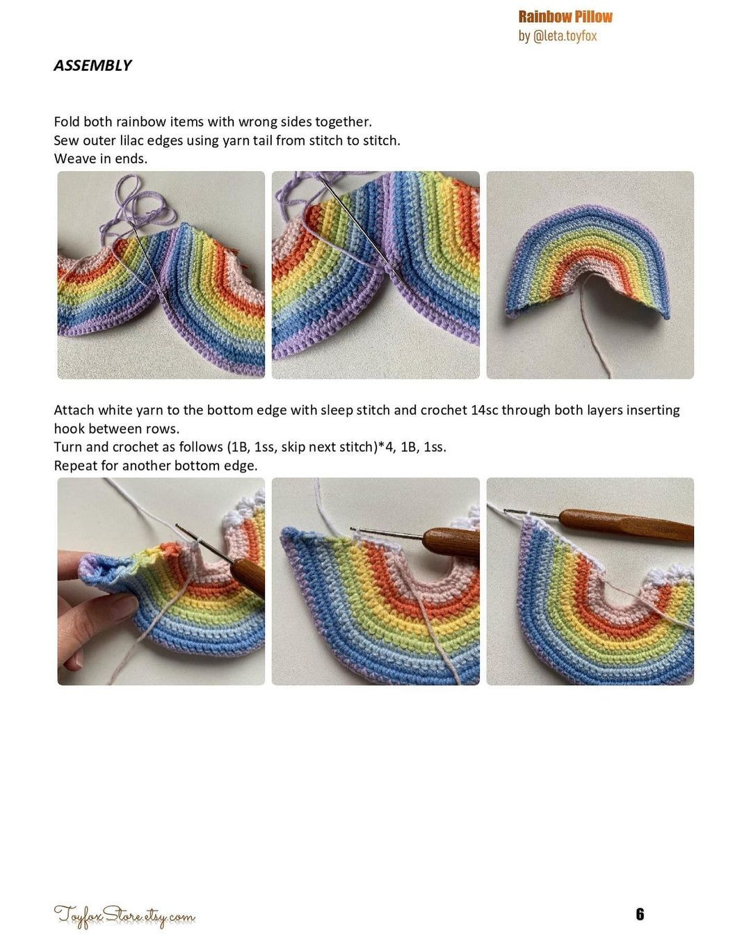 Free Crochet Pattern for a Colorful Rainbow Pillow