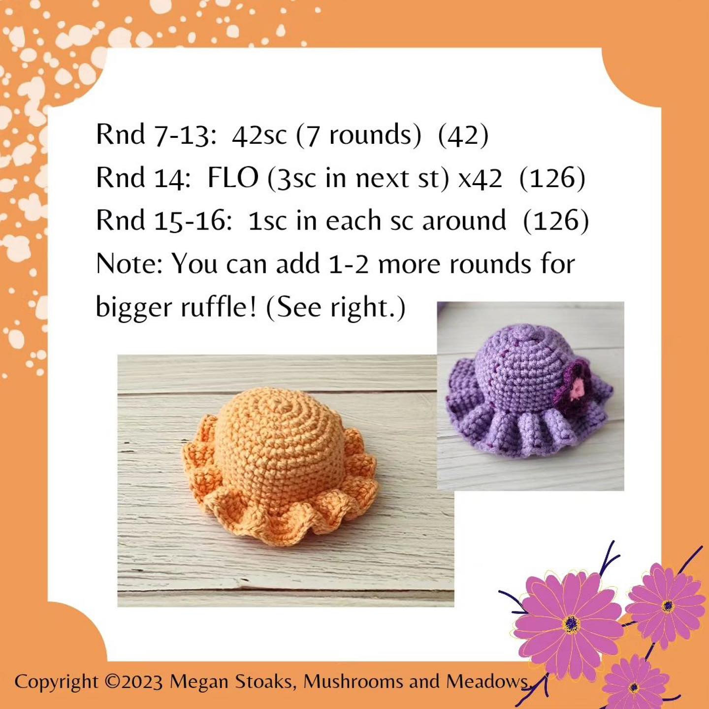 Free Crochet Pattern for a Cute Sun Hat