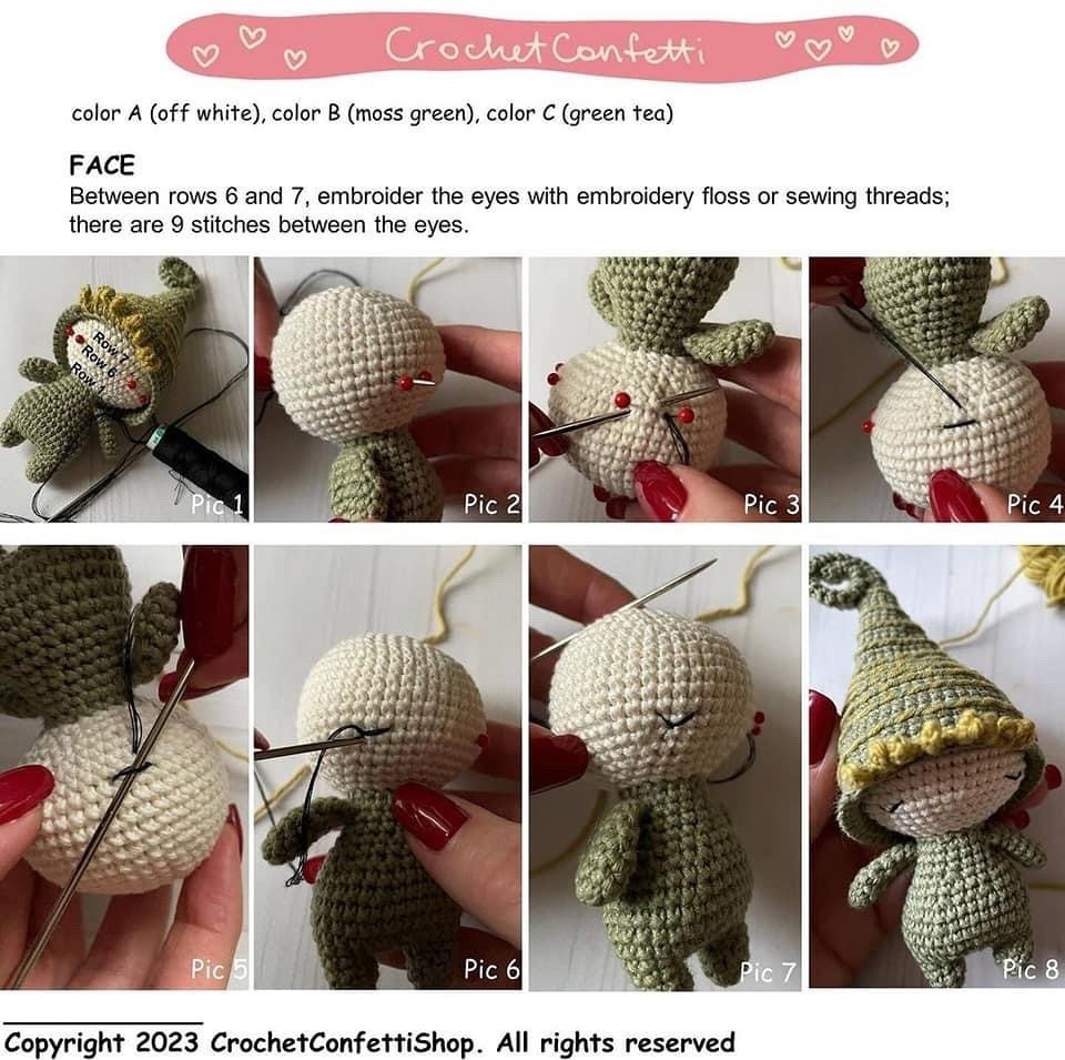 Free Crochet Pattern for Adorable Amigurumi Elf Doll