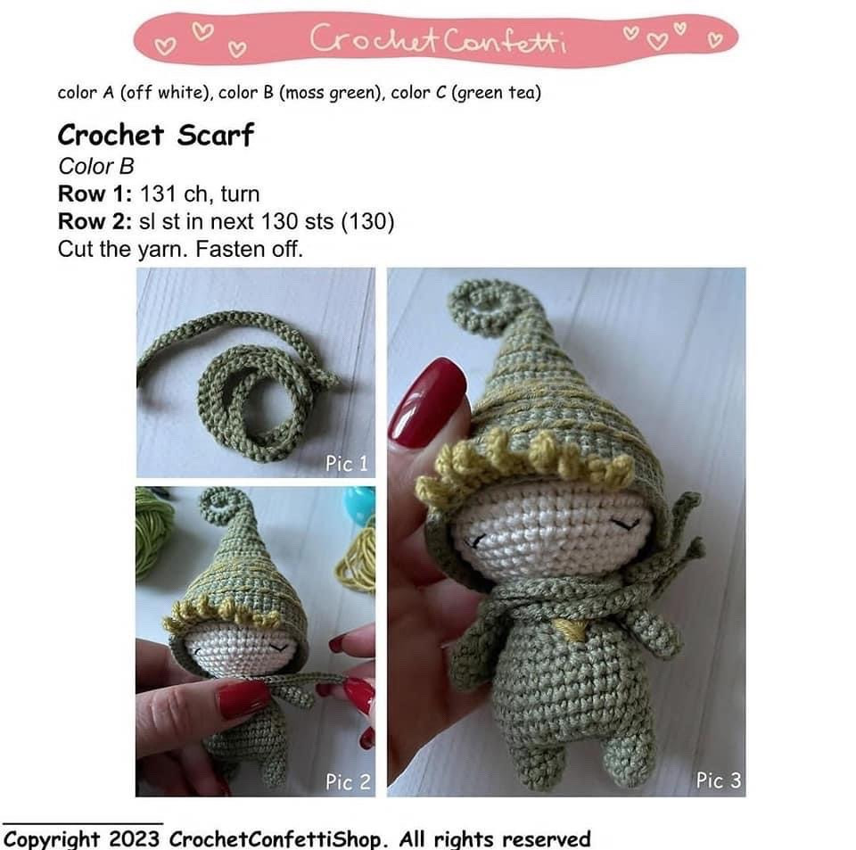 Free Crochet Pattern for Adorable Amigurumi Elf Doll