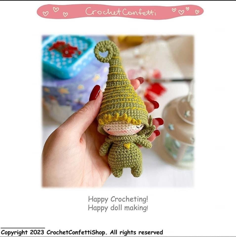 Free Crochet Pattern for Adorable Amigurumi Elf Doll