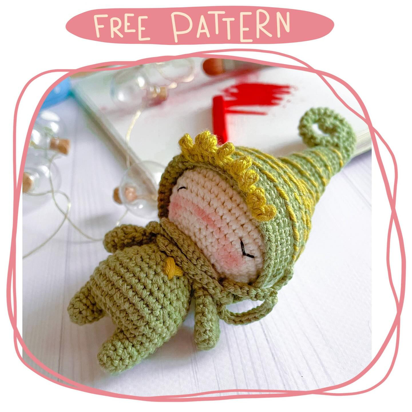 Free Crochet Pattern for Adorable Amigurumi Elf Doll