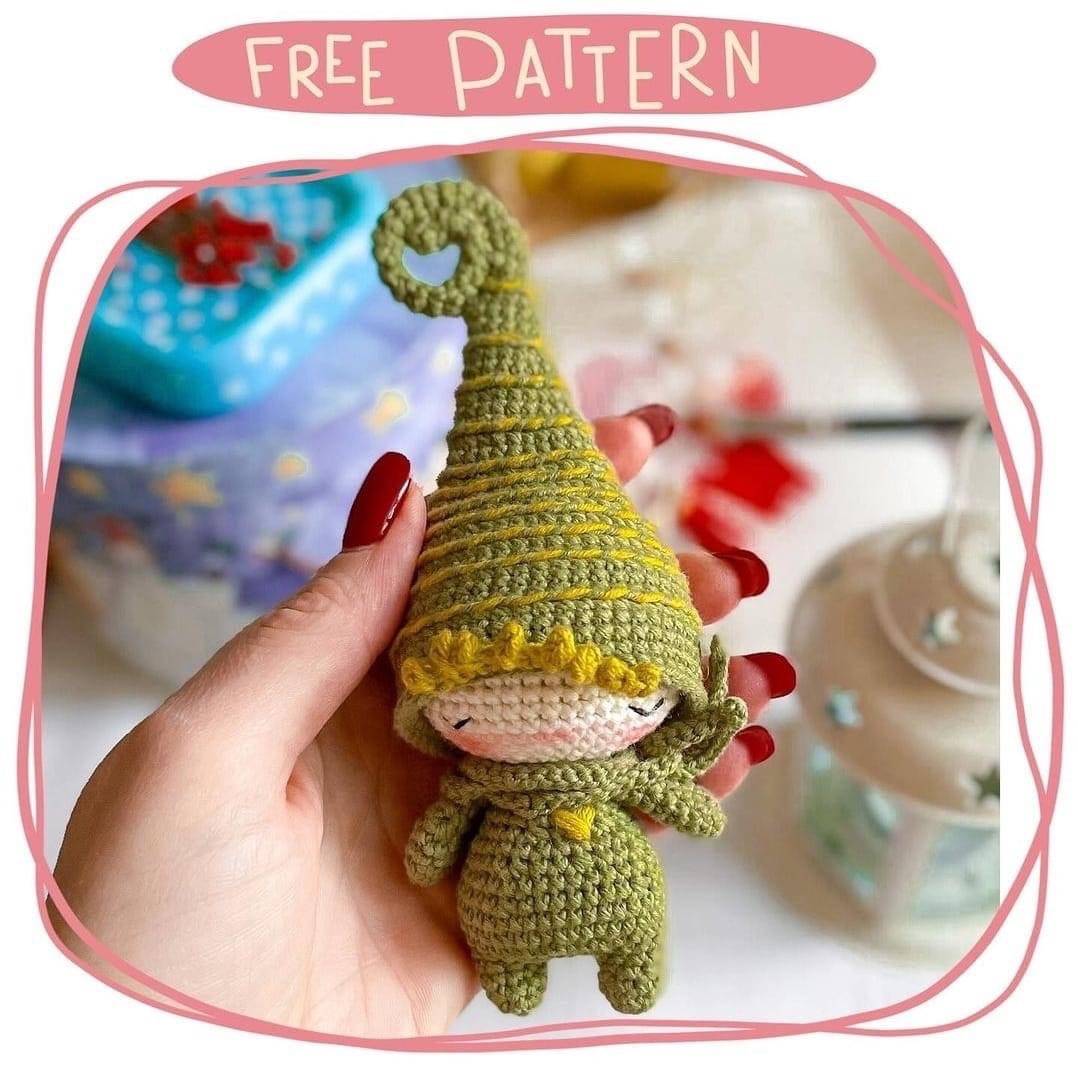 Free Crochet Pattern for Adorable Amigurumi Elf Doll