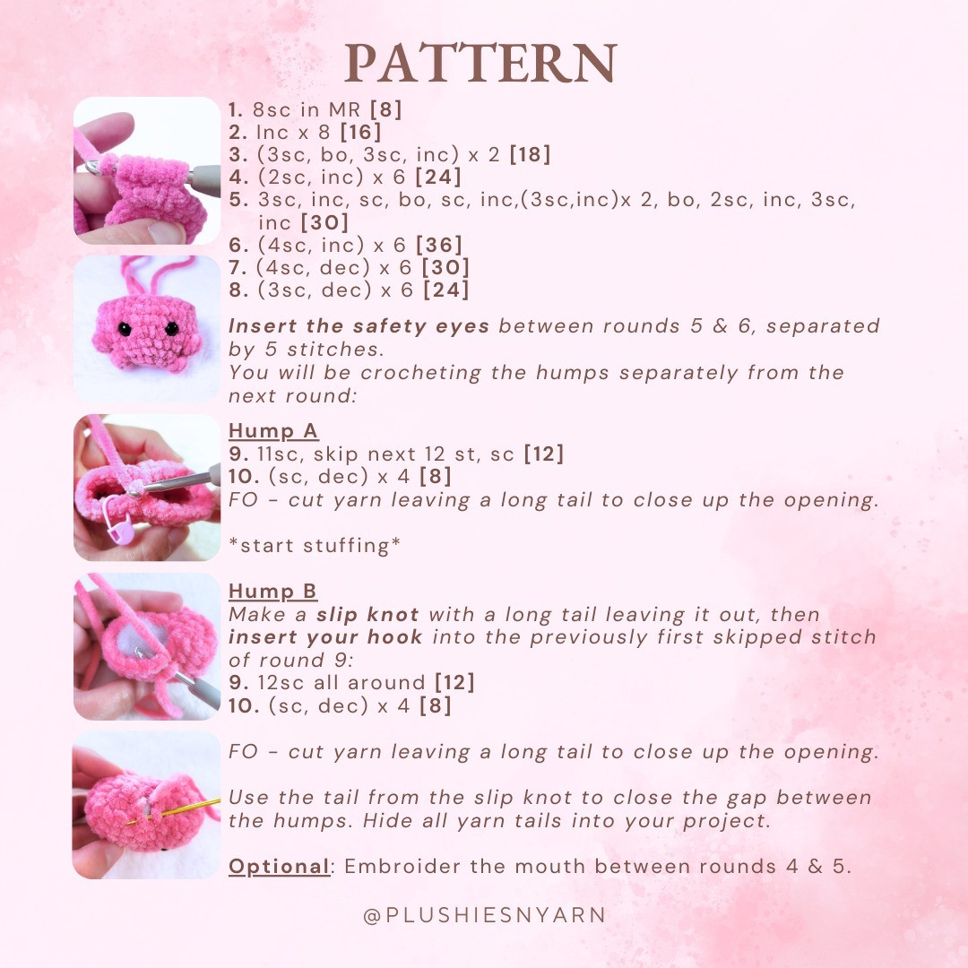 Free Crochet Pattern for Adorable Baby Love Heart Plushies