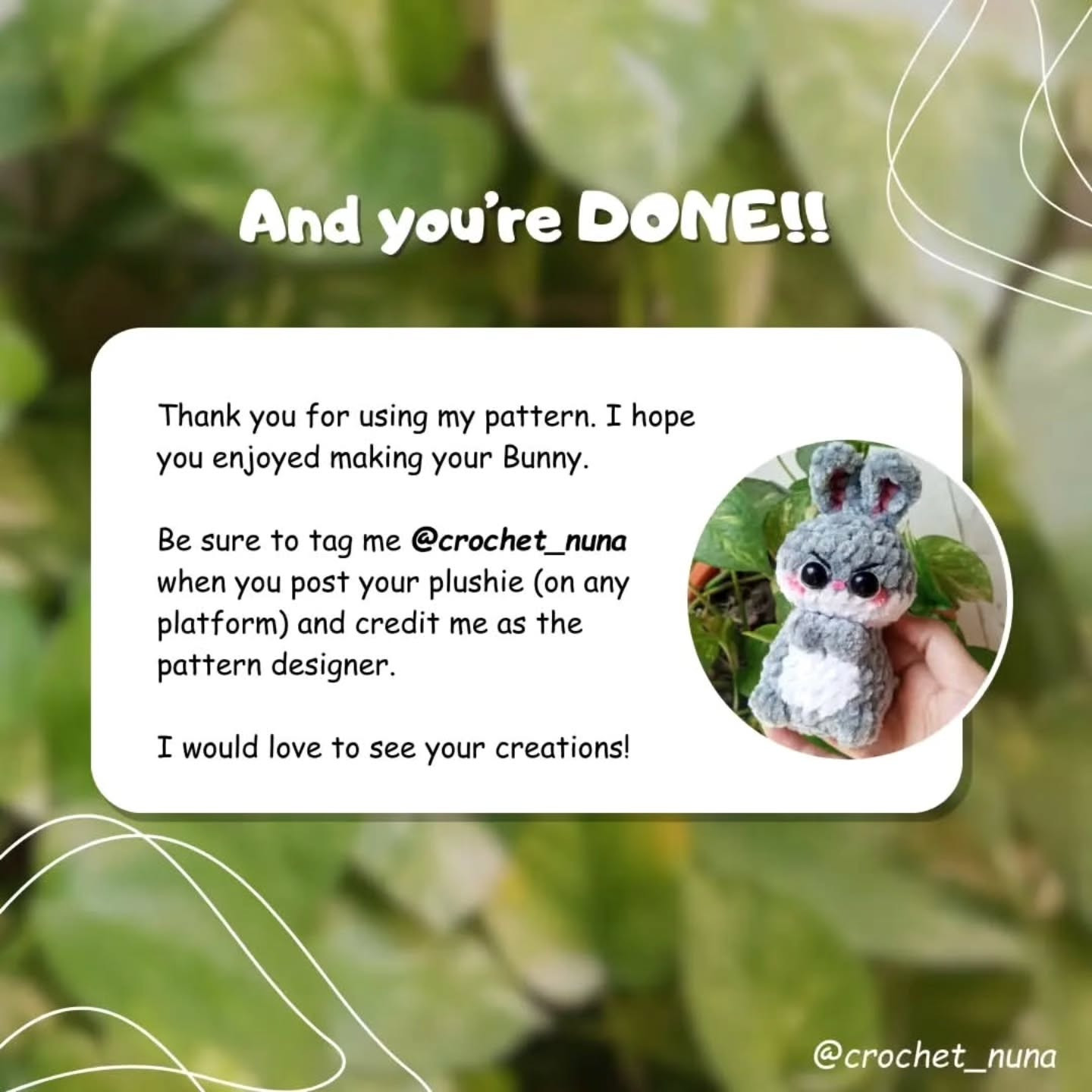 Free Crochet Pattern for Bugsy the Bunny Amigurumi