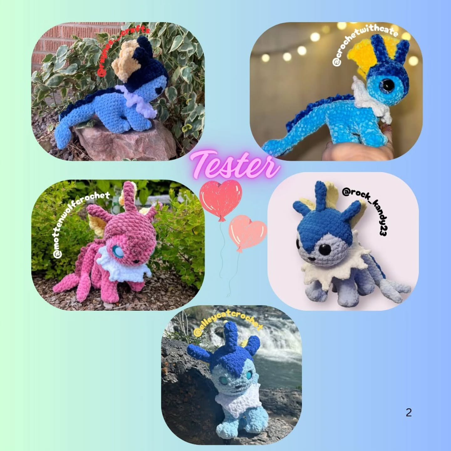 Free Crochet Pattern for Cute Blue Creature Amigurumi