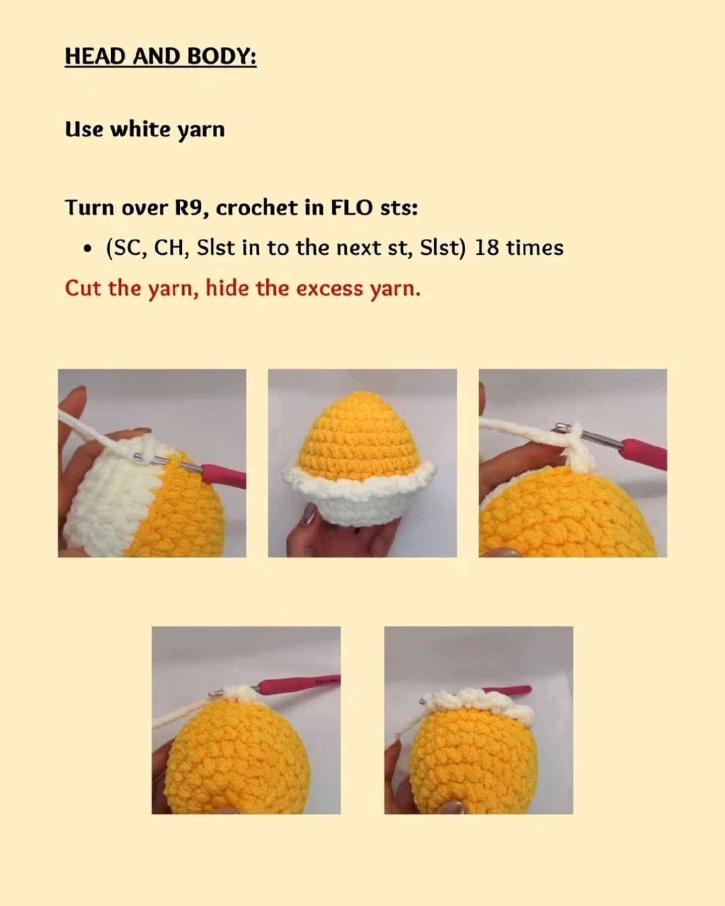 Free Crochet Pattern for Cute Chick with Berry Hat