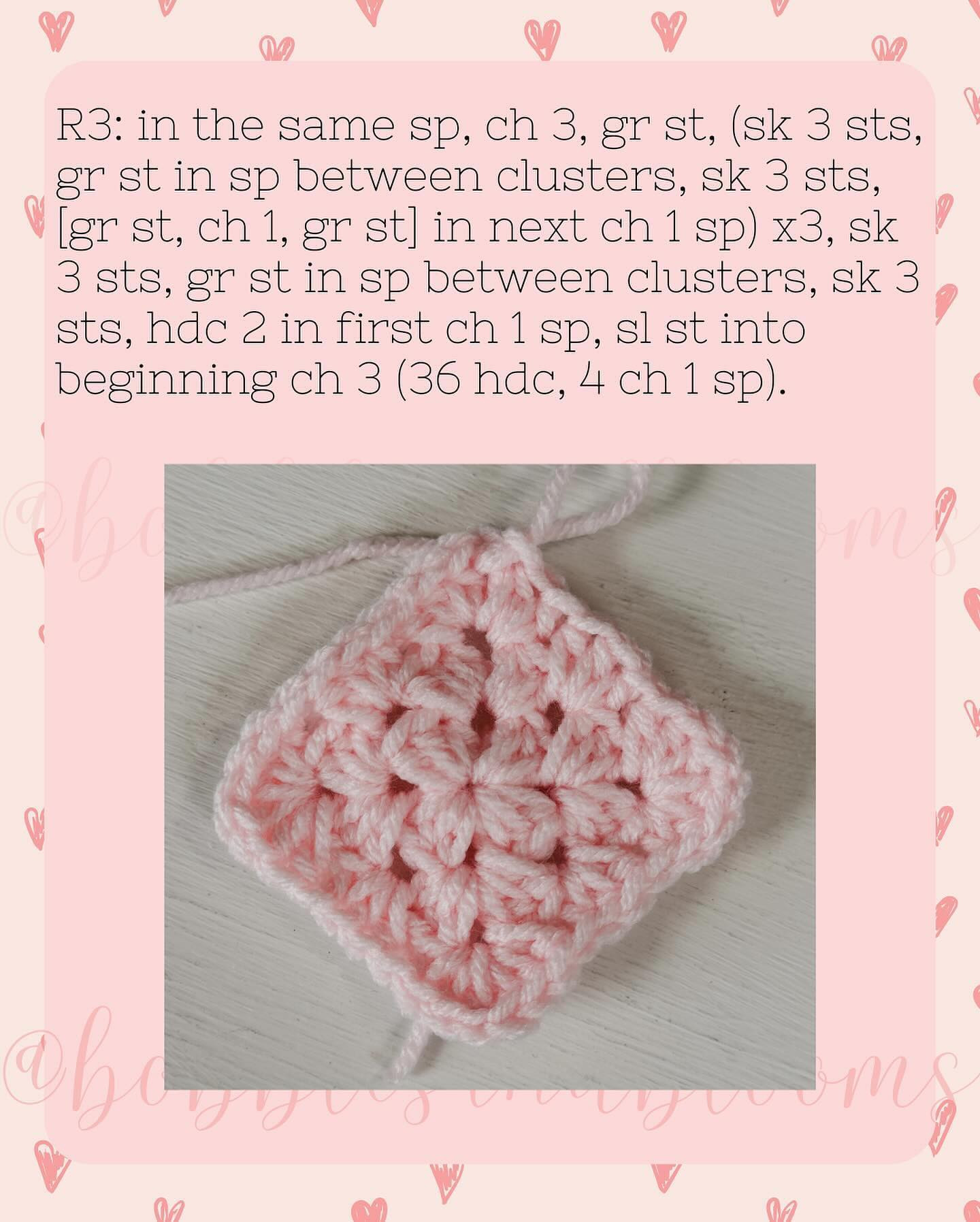 Free Crochet Pattern for Easy Granny Heart Motif