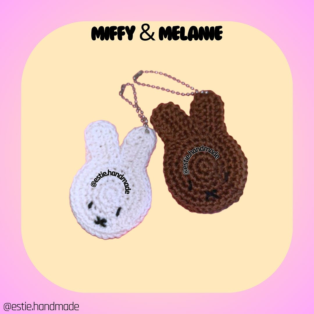 Free Crochet Pattern for Miffy Keychain
