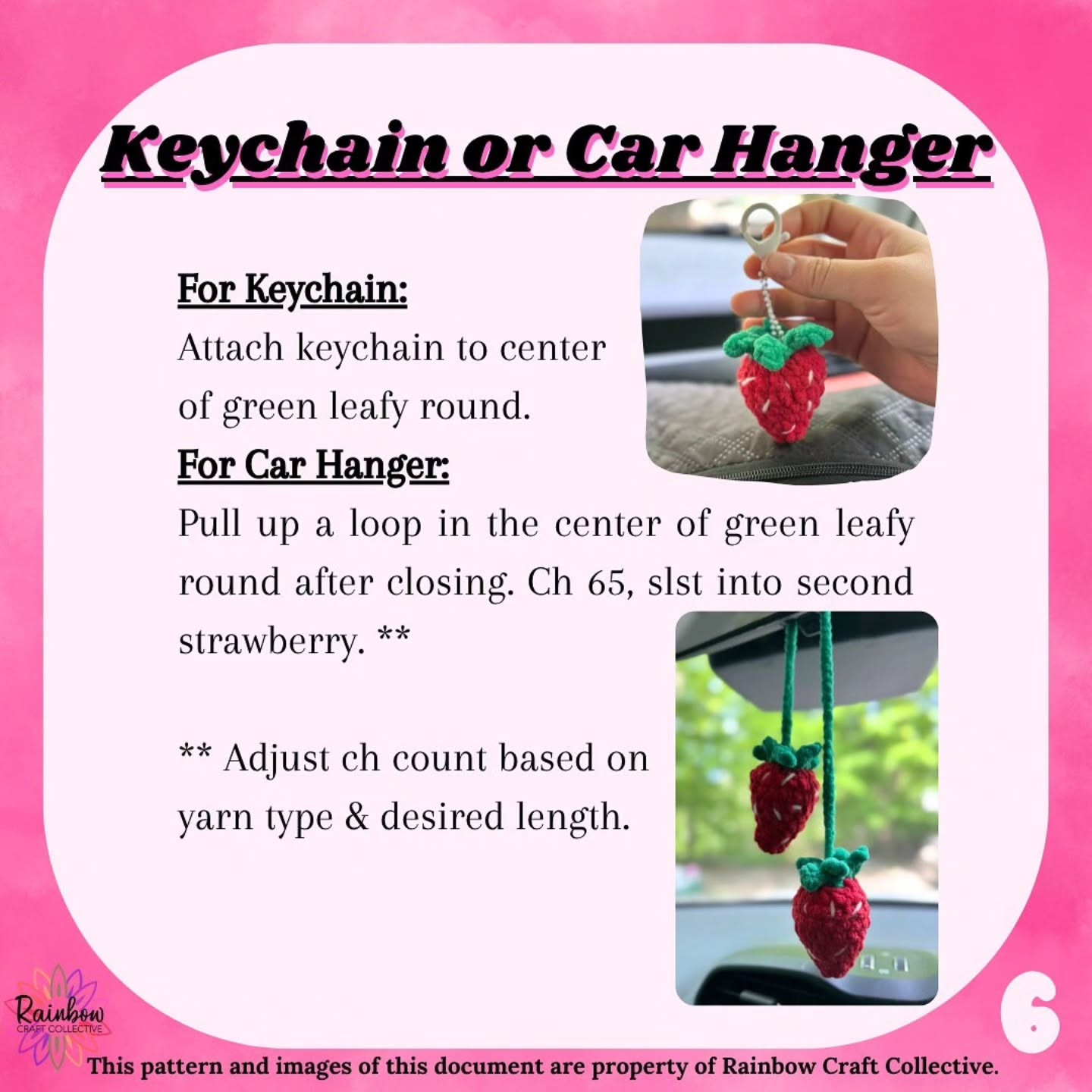 Free Crochet Pattern for Mini Strawberry Design