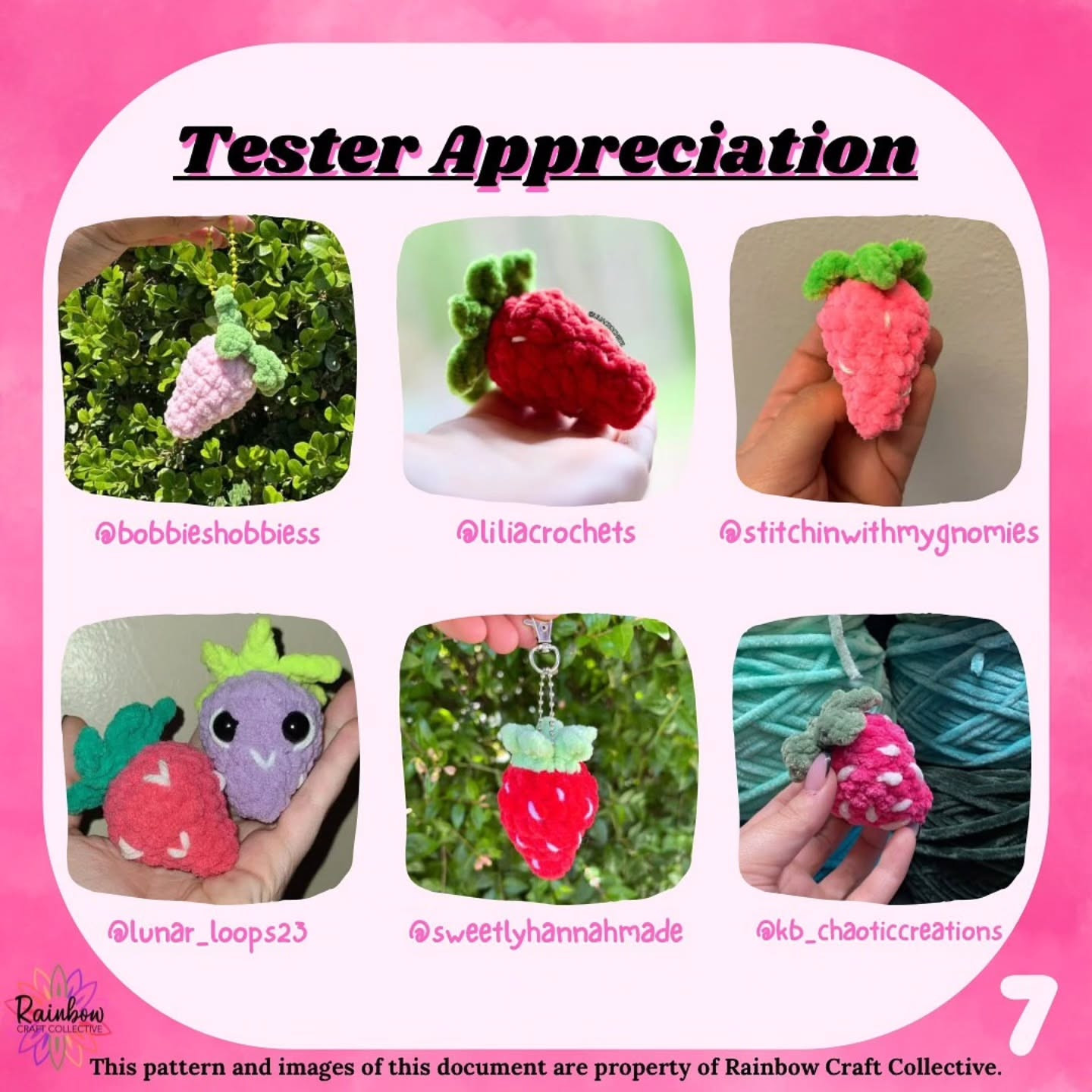 Free Crochet Pattern for Mini Strawberry Design