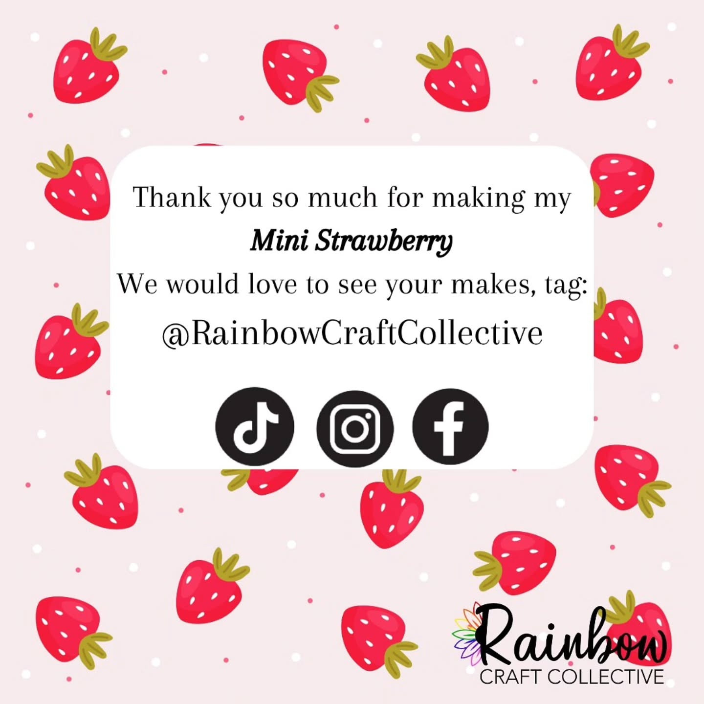 Free Crochet Pattern for Mini Strawberry Design