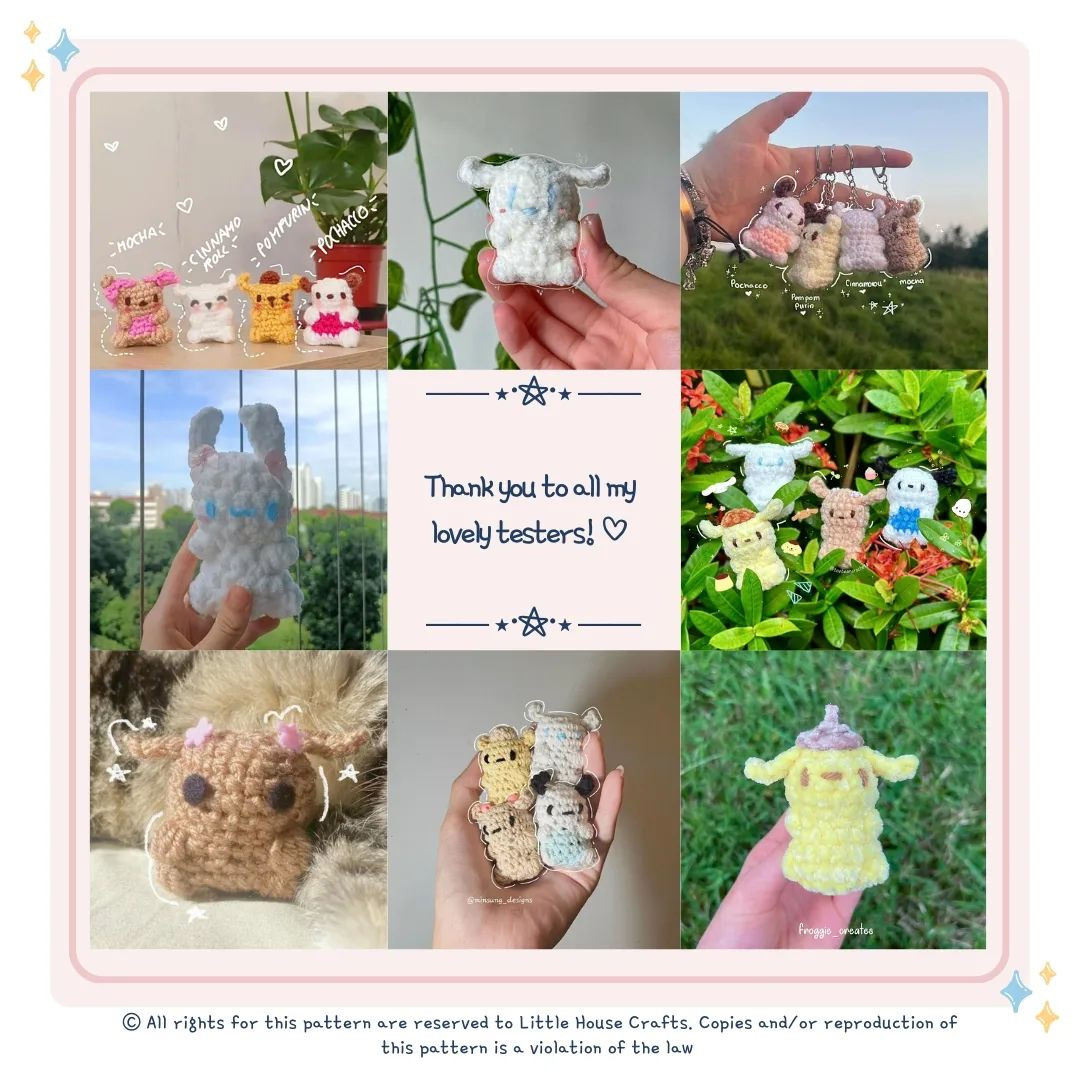 Free Crochet Pattern for No-Sew Sanrio Friends