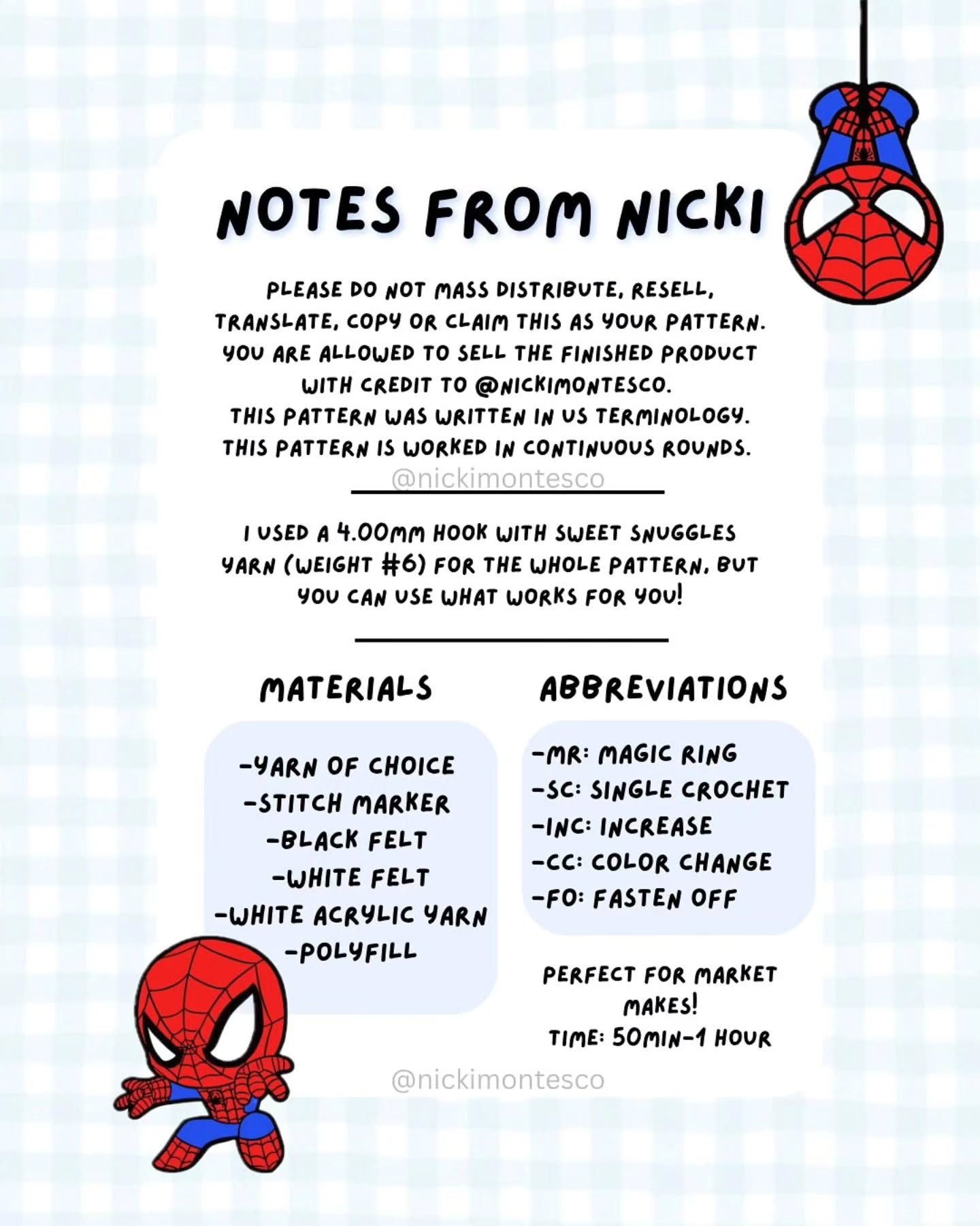 Free Crochet Pattern for Spidey Friend Amigurumi