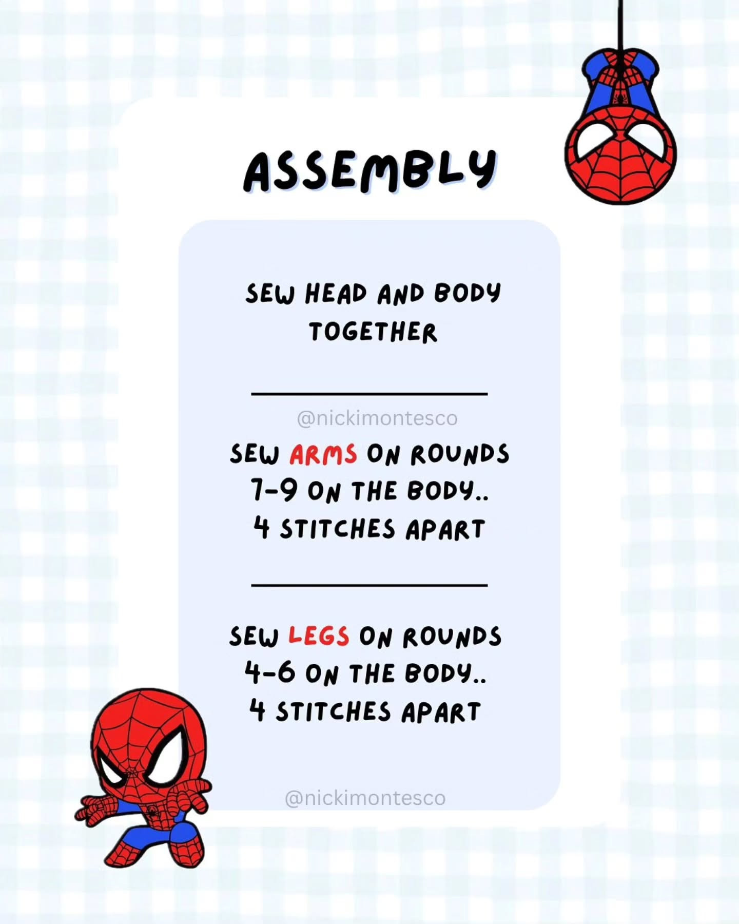 Free Crochet Pattern for Spidey Friend Amigurumi