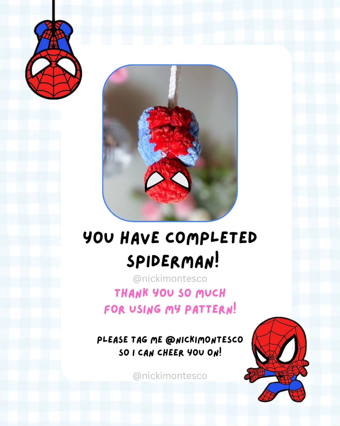 Free Crochet Pattern for Spidey Friend Amigurumi