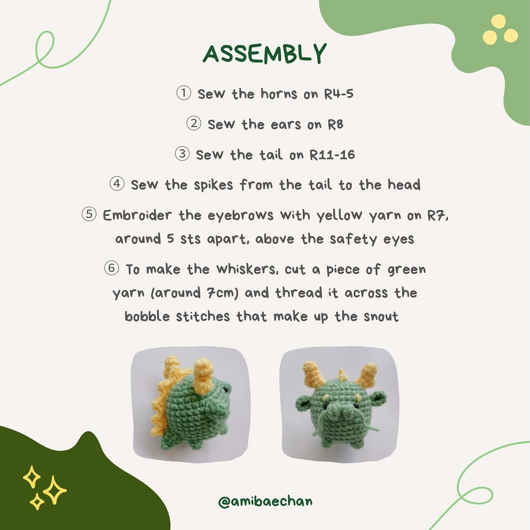 Free Crochet Pattern: Xiao Loong Bao Mochi Dragon