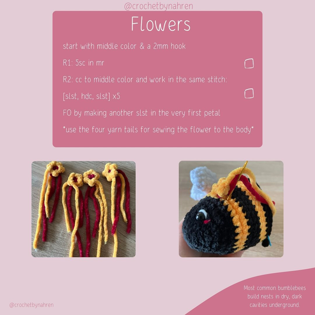 Free Flower Bumblebee Crochet Pattern for Creative Crafting