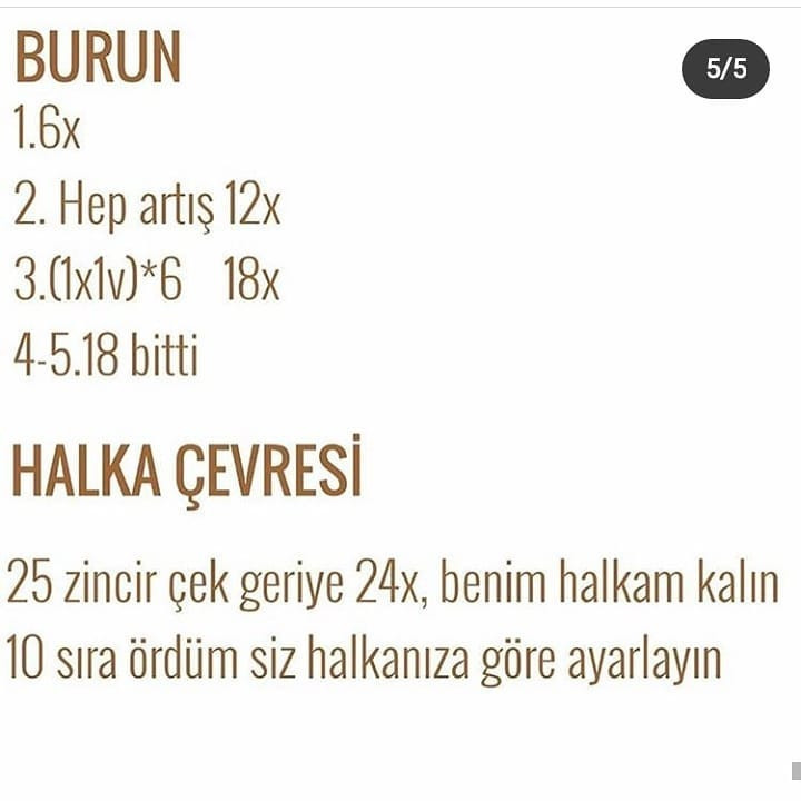 Geyik Çıngırak Yapımı İçin Adım Adım Móc Len Chart