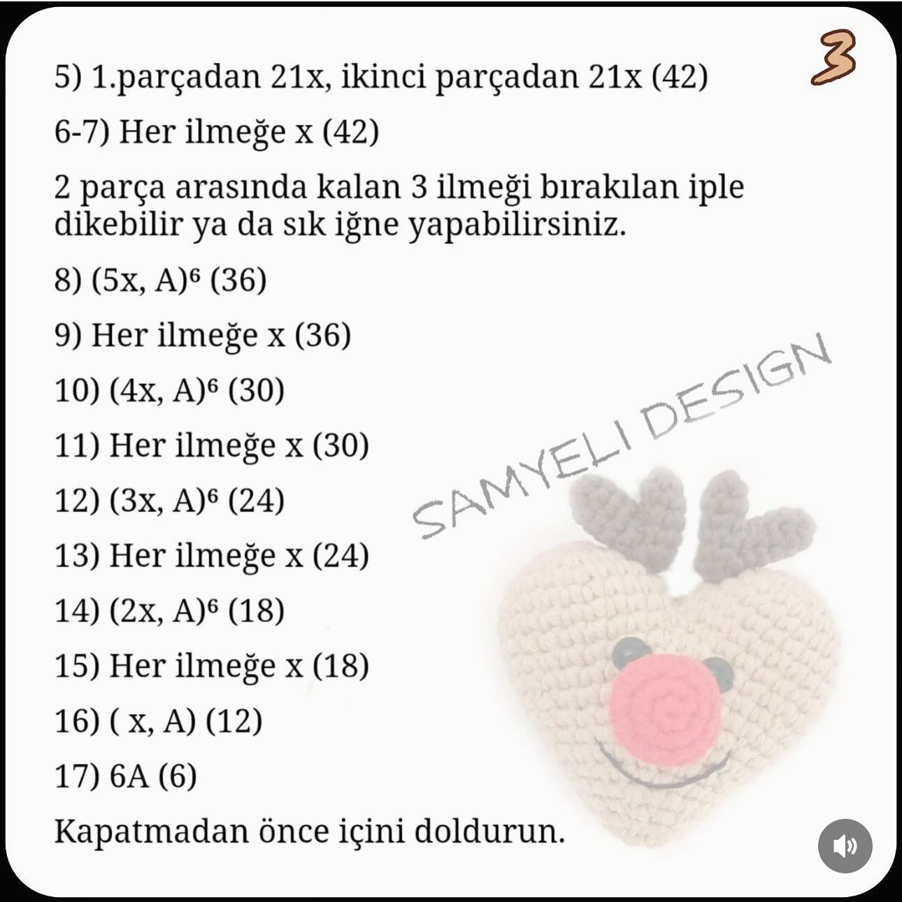 Geyik Temalı Kalp Anahtarlık Tarifi