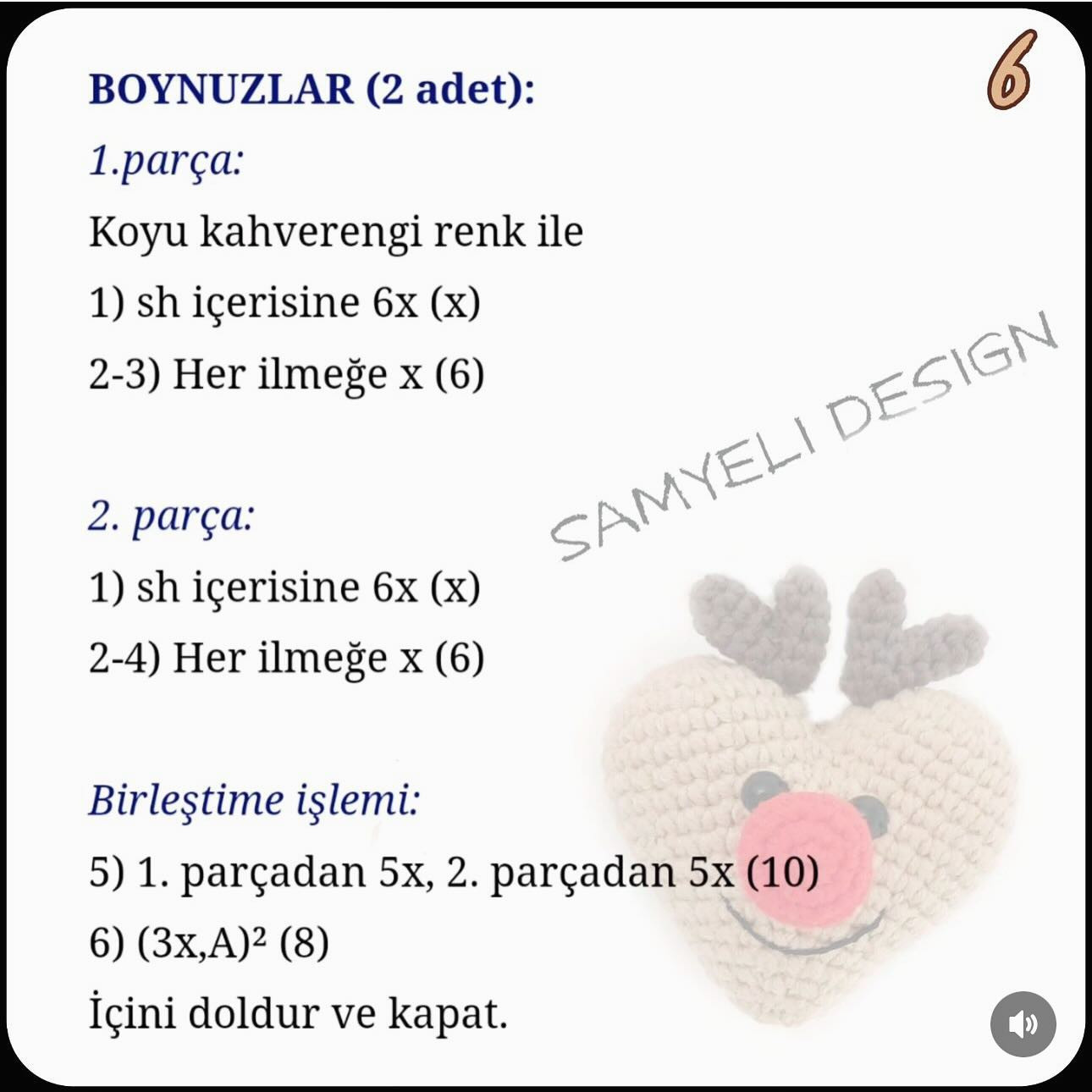 Geyik Temalı Kalp Anahtarlık Tarifi