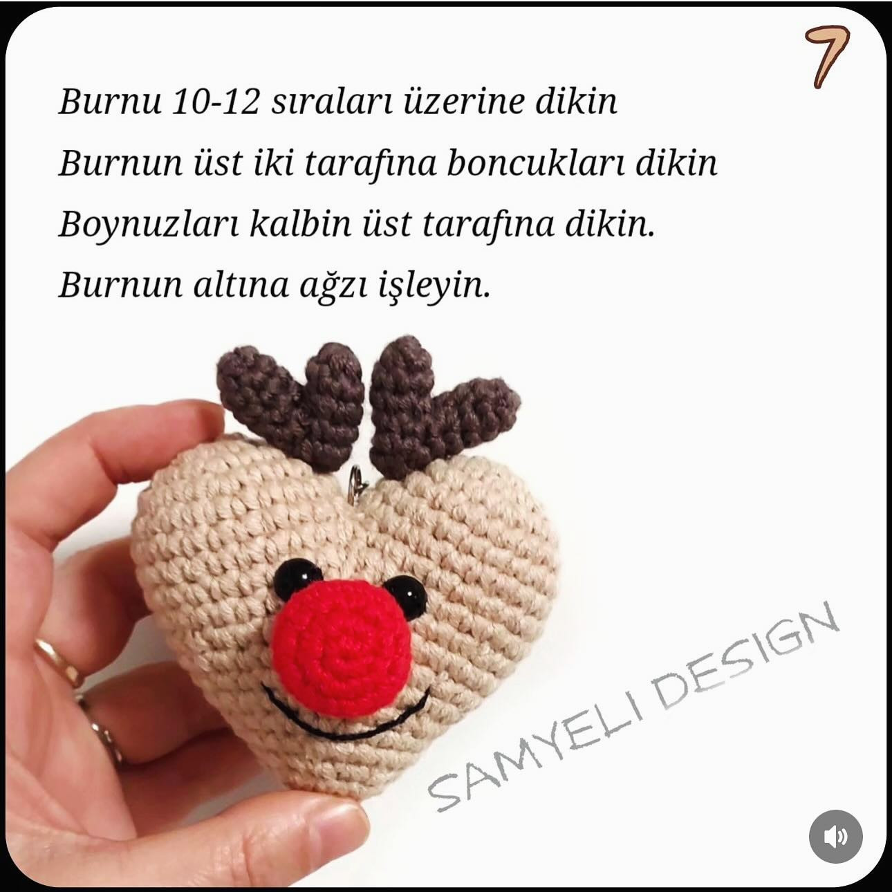 Geyik Temalı Kalp Anahtarlık Tarifi