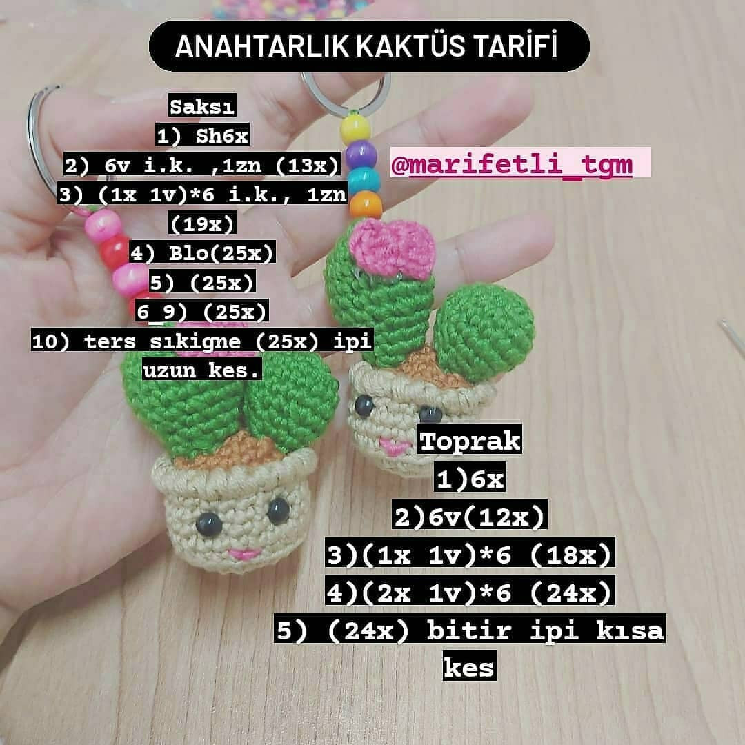 Kaktüs Anahtarlık Yapımı İçin Adım Adım Móc Len Kılavuzu