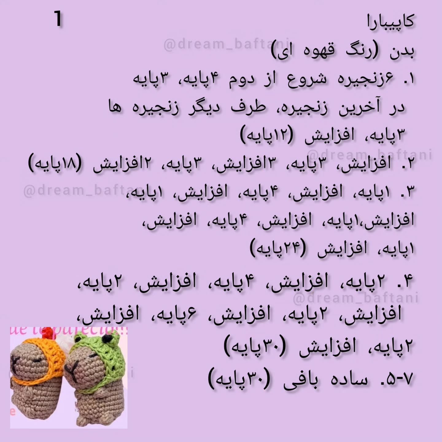 کاپیباراهای قلاب‌بافی با کلاه‌های رنگارنگ