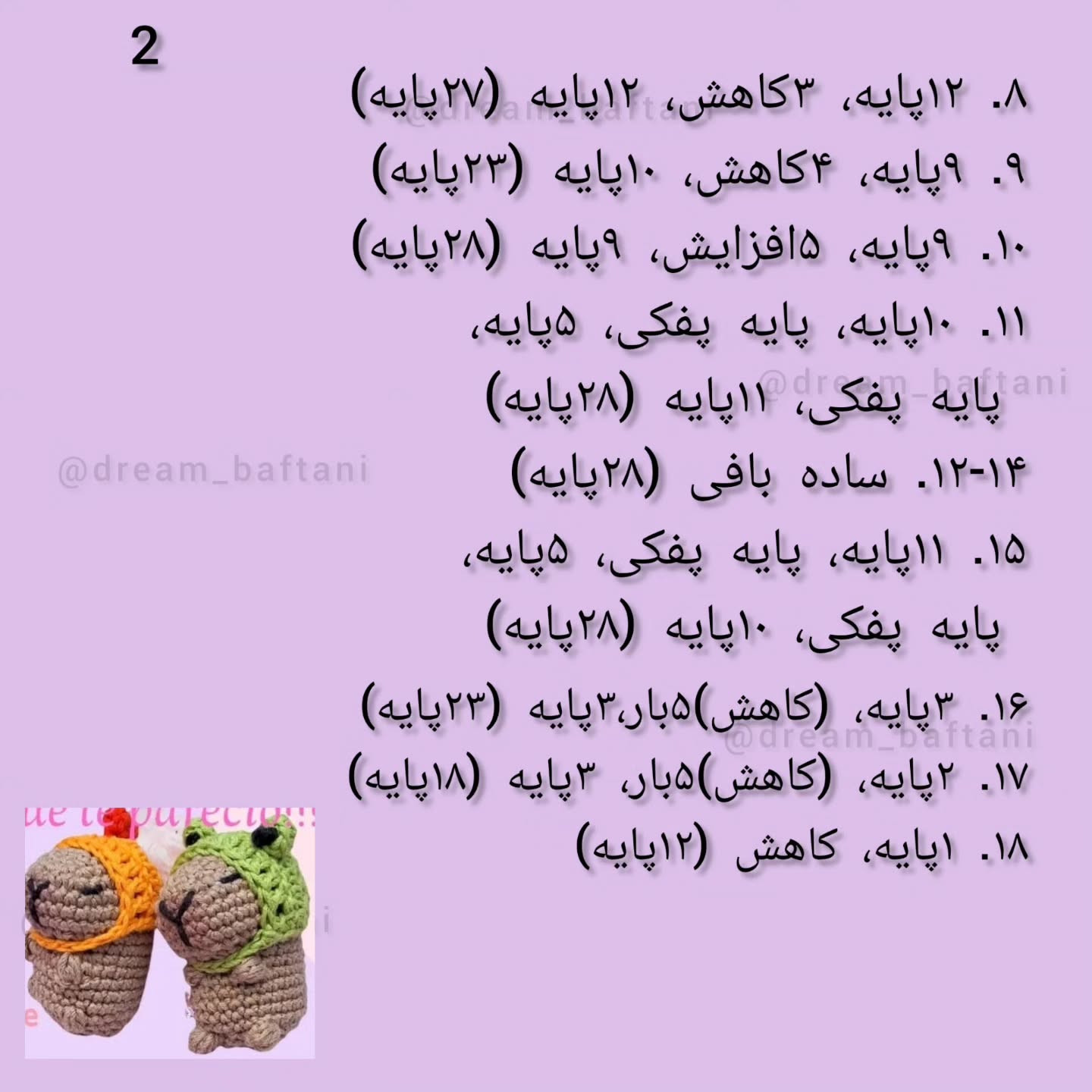 کاپیباراهای قلاب‌بافی با کلاه‌های رنگارنگ