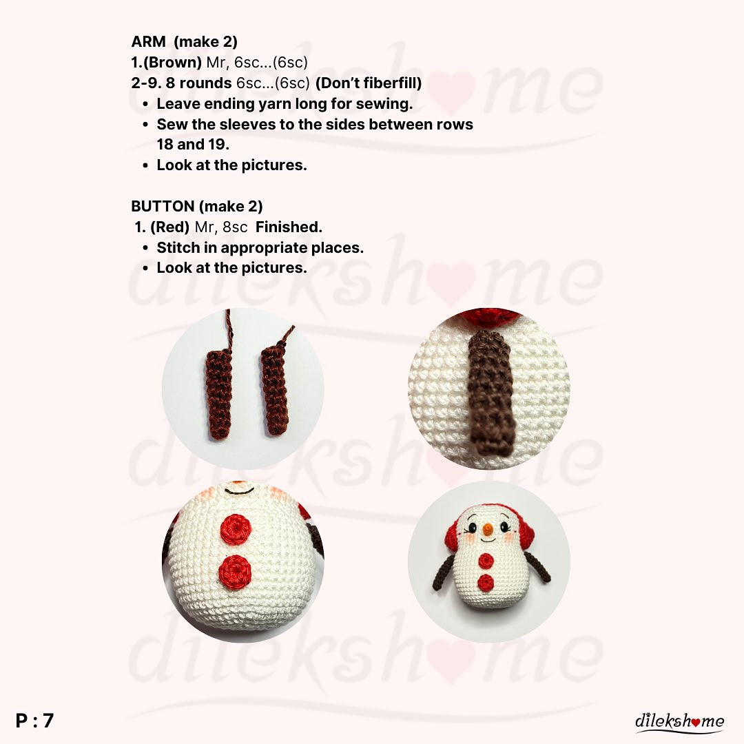 Kardan Adam Amigurumi: Ücretsiz Makarna Modeli İle Kış Keyfi
