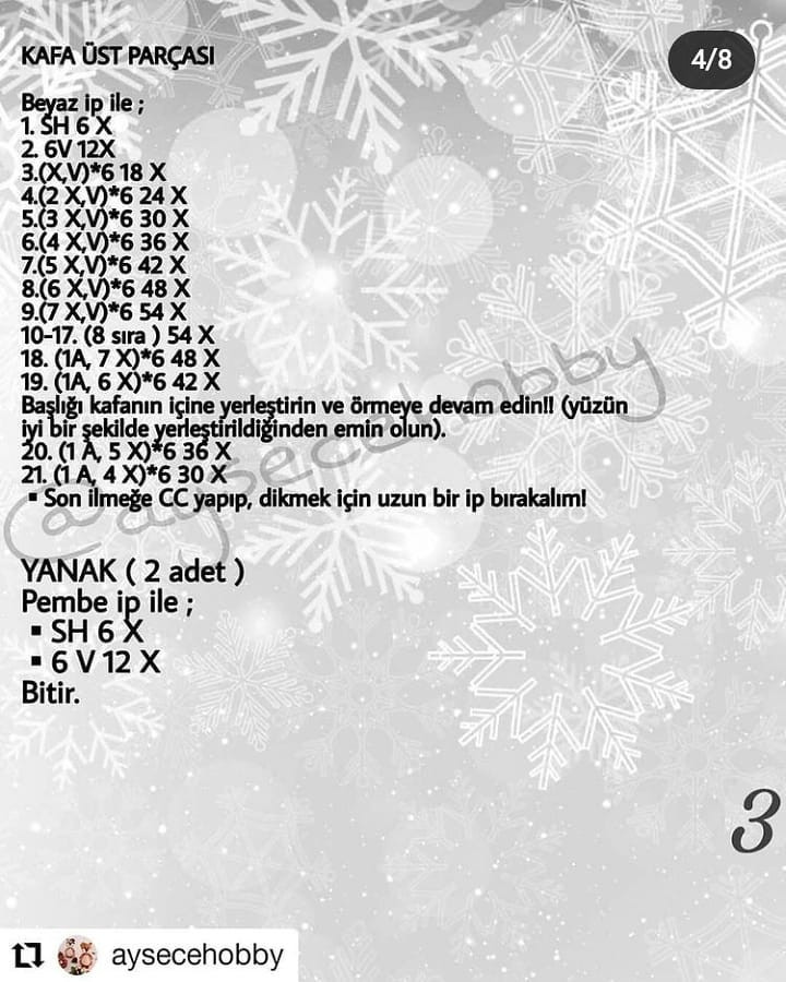 Kardan Adam Yuki Tarifi: Amigurumi Karakter Nasıl Yapılır?