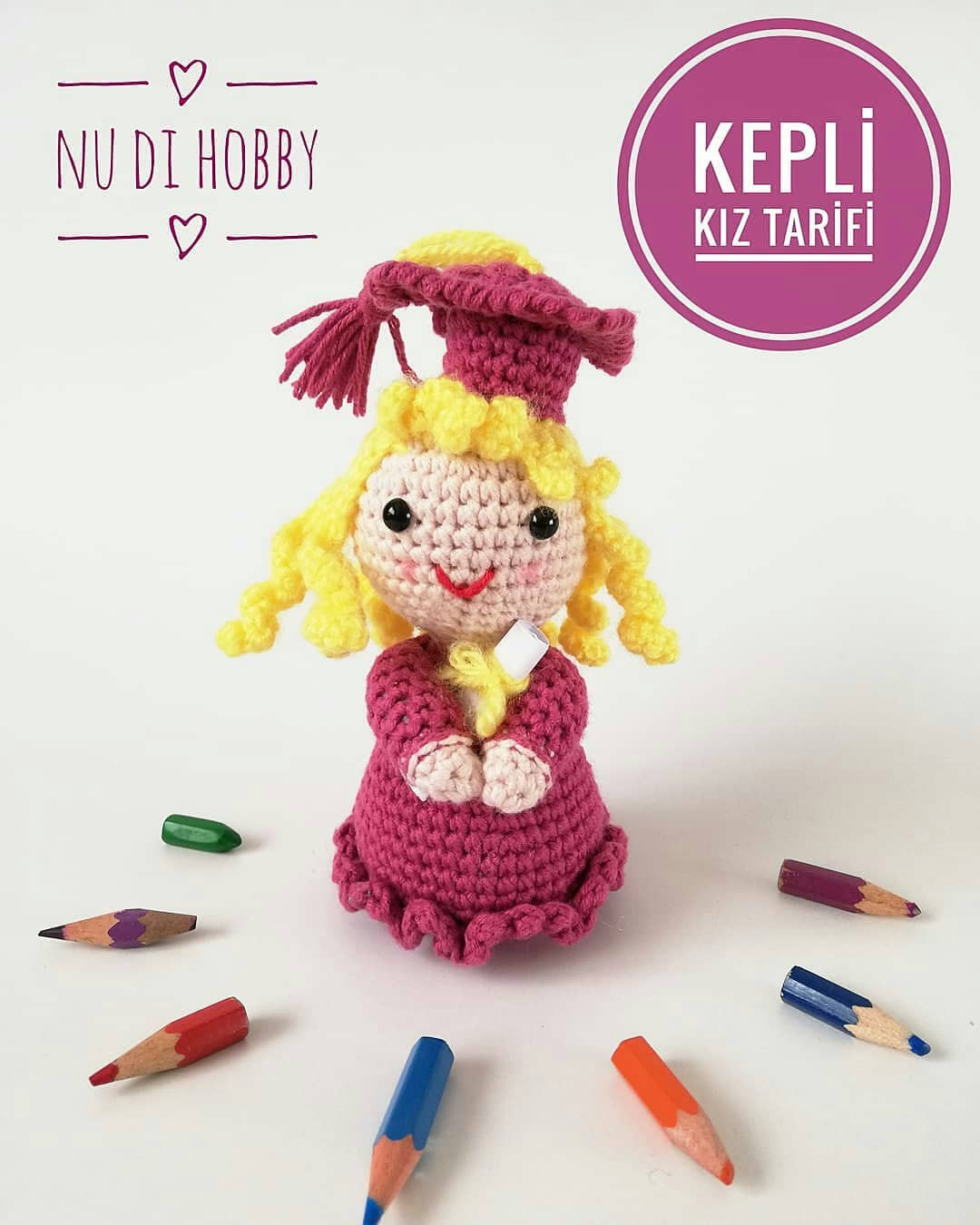 Kepli Kız Amigurumi Tarifi: Renkli ve Sevimli Oyuncak Yapımı