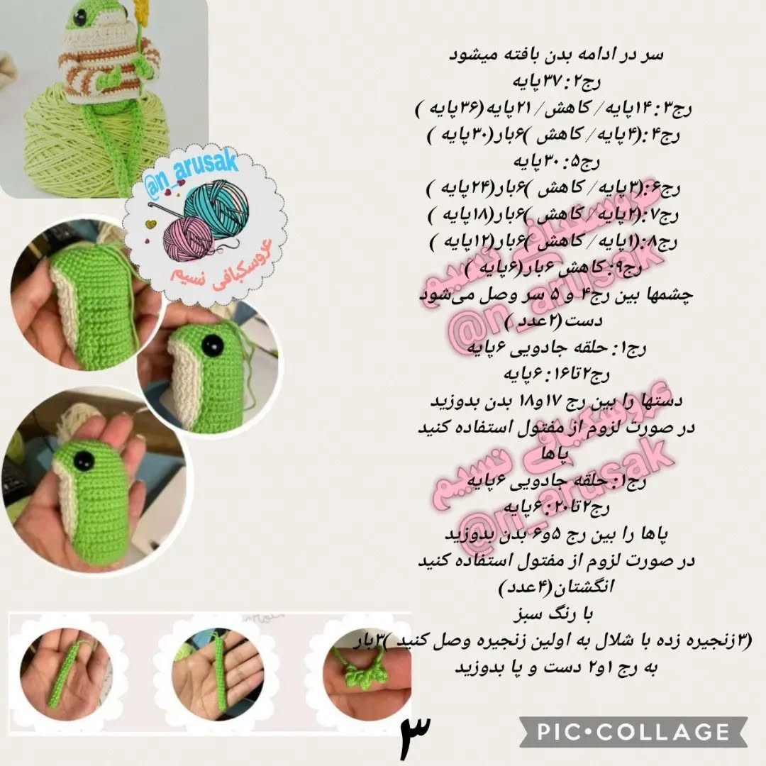 قورباغه با ژاکت بافتنی زیبا