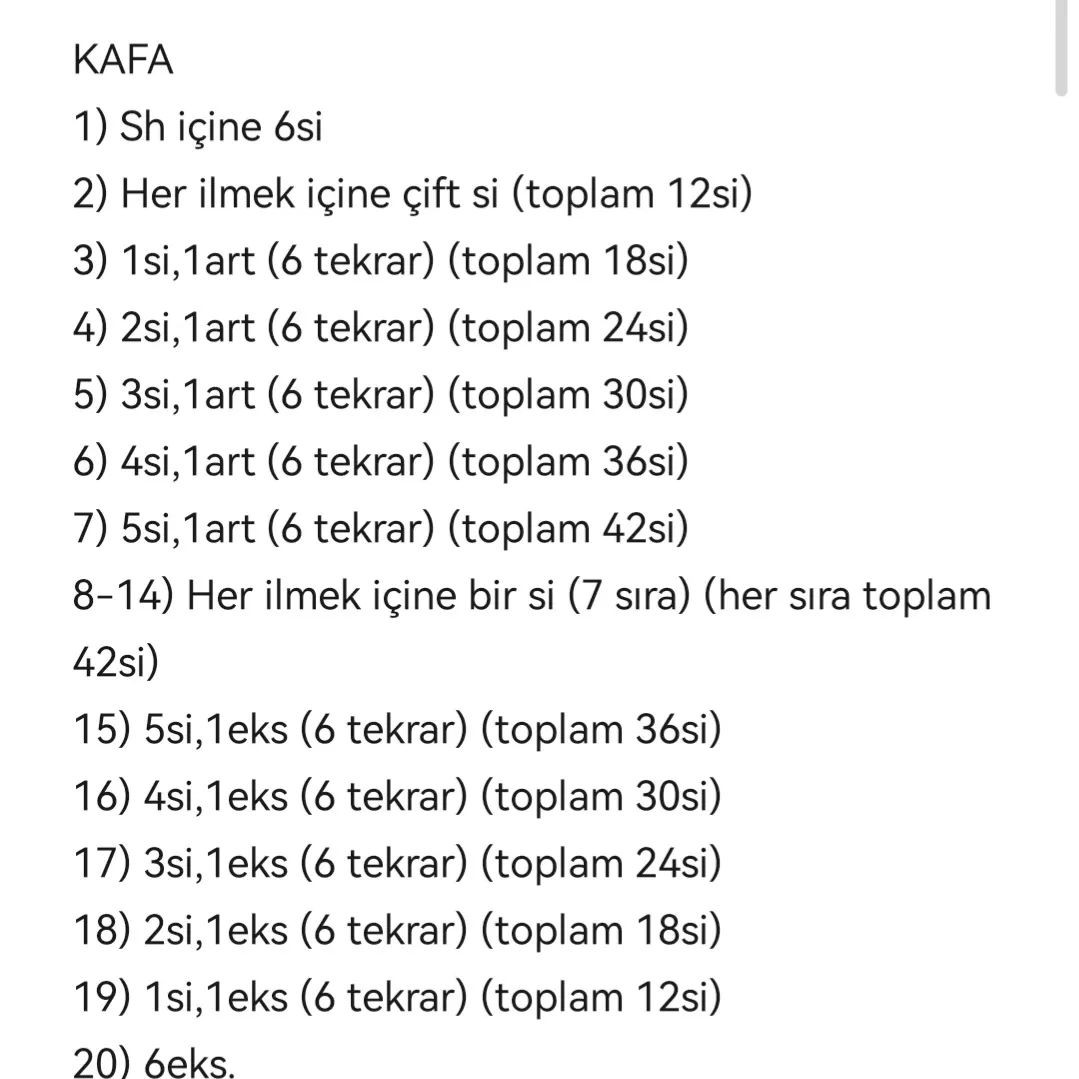 Korkuluk Anahtarlık İçin Ücretsiz Amigurumi Deseni